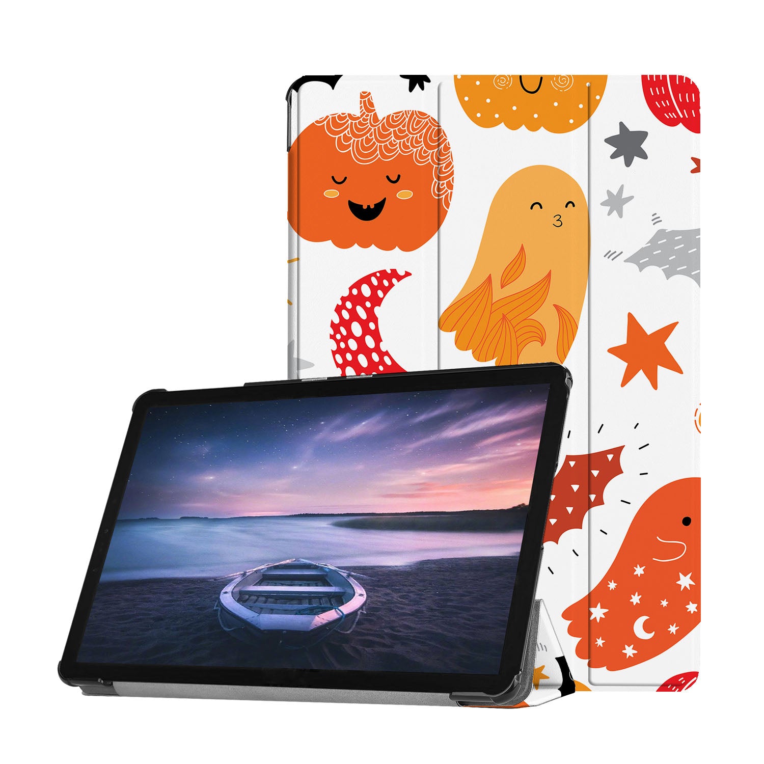 Samsung Tablet Case - Shockproof Protective Cover for Galaxy Tab A/S6/S7/S8 - Halloween Themed Design - Perfect for School, Work & Travel