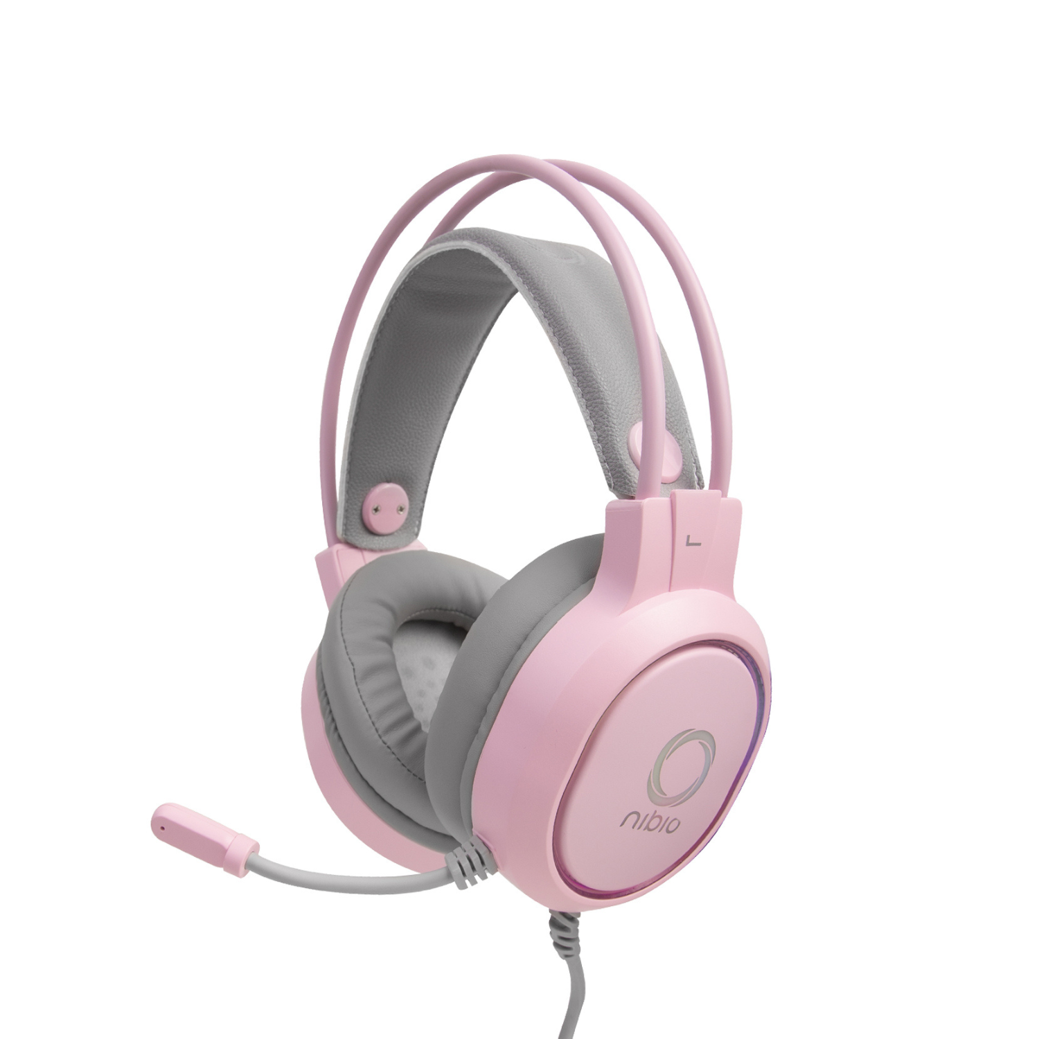 Nibio Zigma RGB Gaming Headset for PS5, Xbox, PC - Pink Wireless Headphones with Noise Cancelling Mic | Perfect for Streaming, Esports & Online Gaming