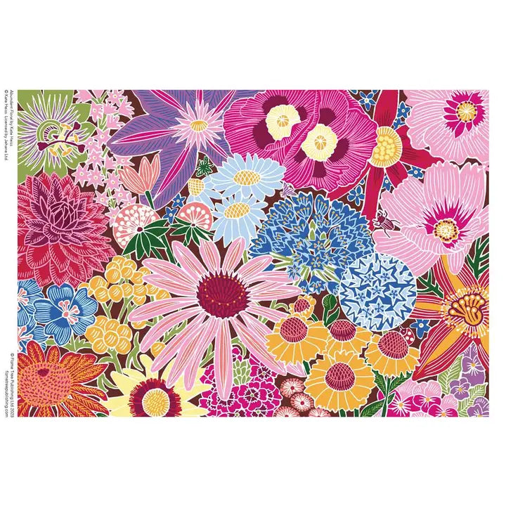 Abundant Floral 1000-Piece Jigsaw Puzzle for Adults - Beautiful Flower Landscape Puzzle for Relaxation & Home Decor
