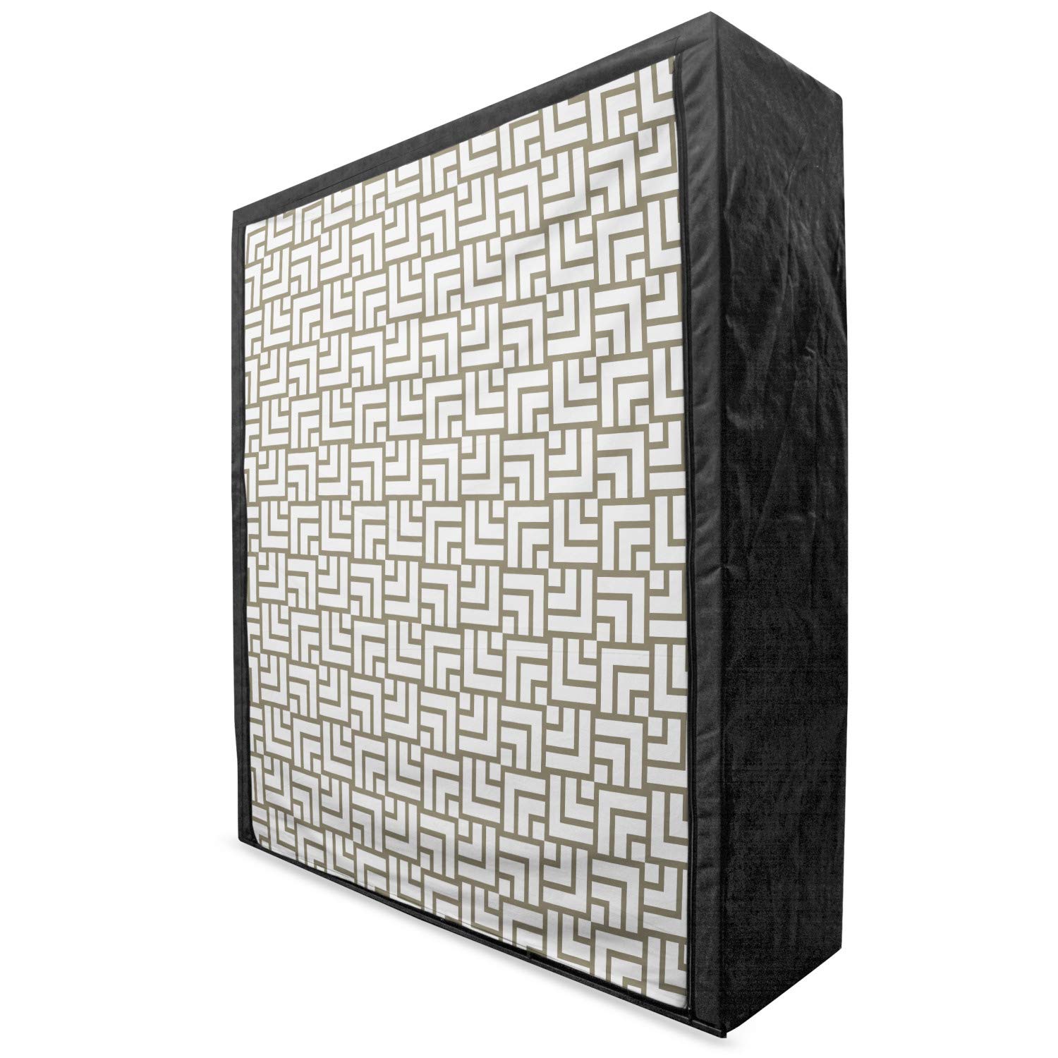 Ambesonne Modern Portable Fabric Wardrobe with Vintage Maze Art Print - 59
