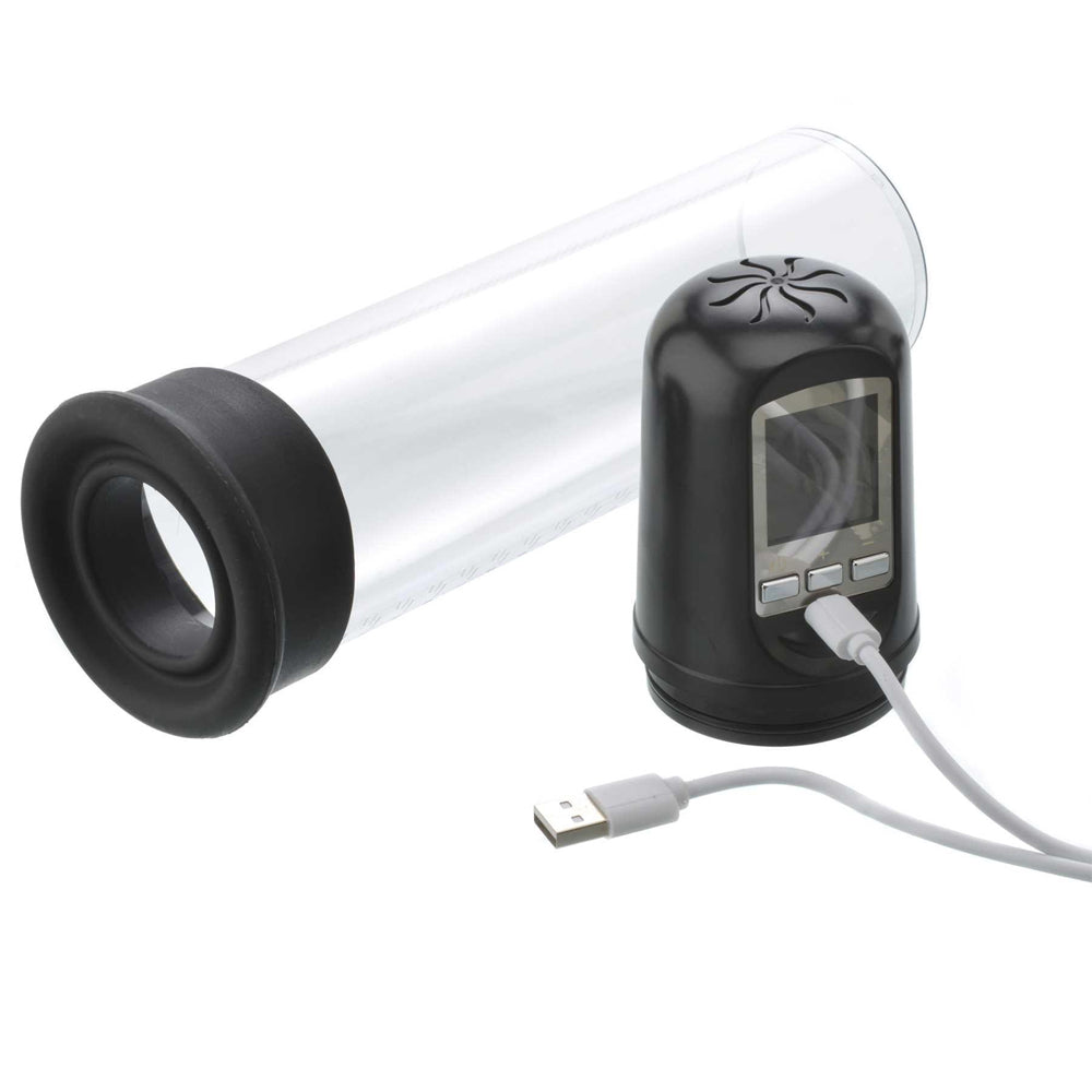 Adam & Eve Adam's Rechargeable Penis Pump for Men - Powerful Vacuum Therapy for Enhanced Performance & ED Relief - Perfect for Couples & Solo Use in Bedroom