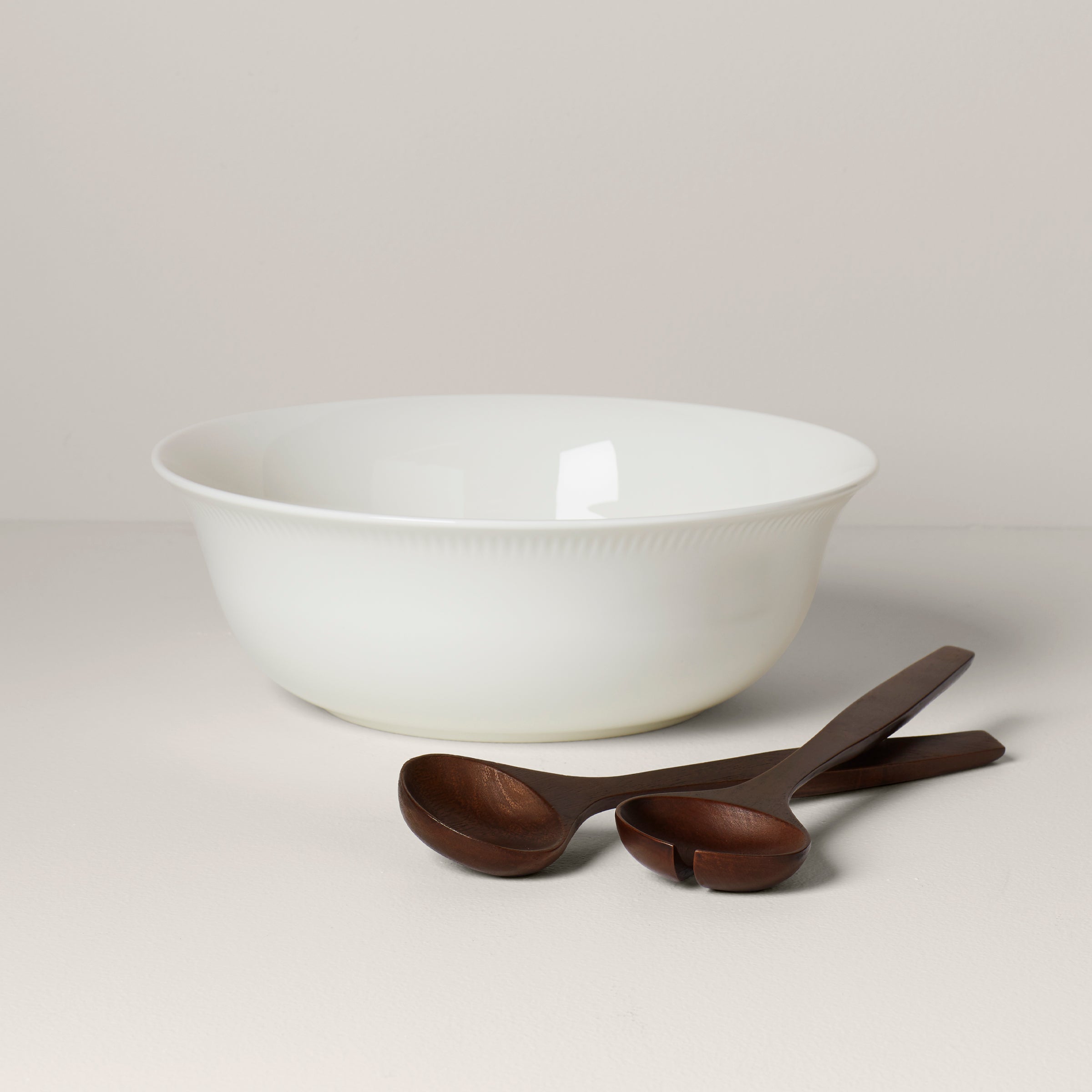Premium Acacia Wood Salad Bowl & Serving Set - Perfect for Entertaining, Family Dinners & Healthy Meal Prep