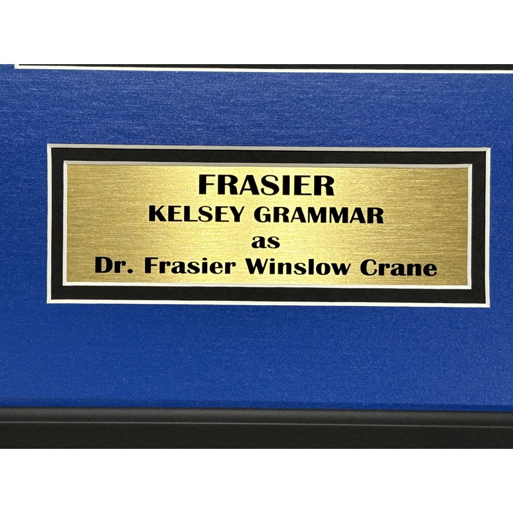 Kelsey Grammer Autographed Frasier Script Framed Collage with BAS COA - Signed Memorabilia for TV Show Fans & Collectors - Perfect for Home Theater, Office Decor, or Gift Giving