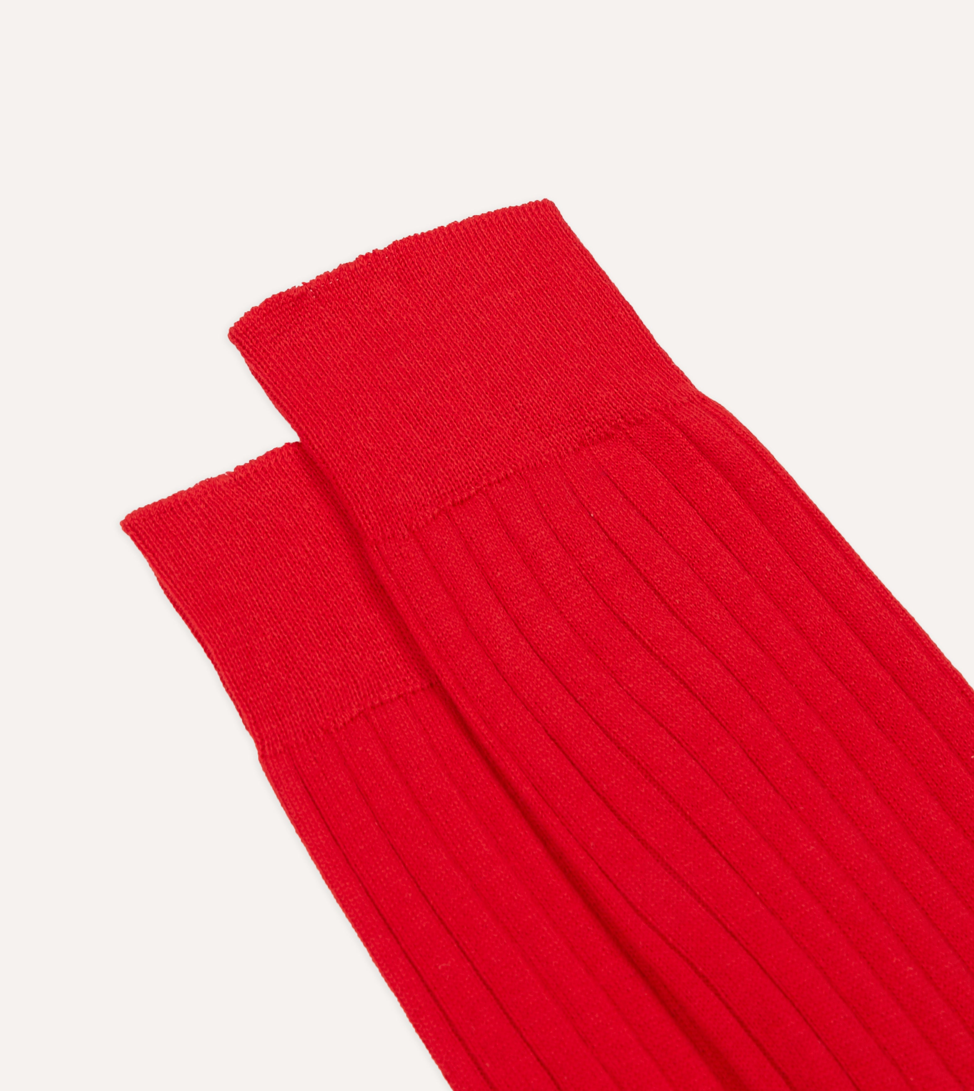 Premium Red Cotton Mid Calf Socks for Women & Men - Soft, Breathable & Comfortable - Perfect for Running, Hiking & Everyday Wear