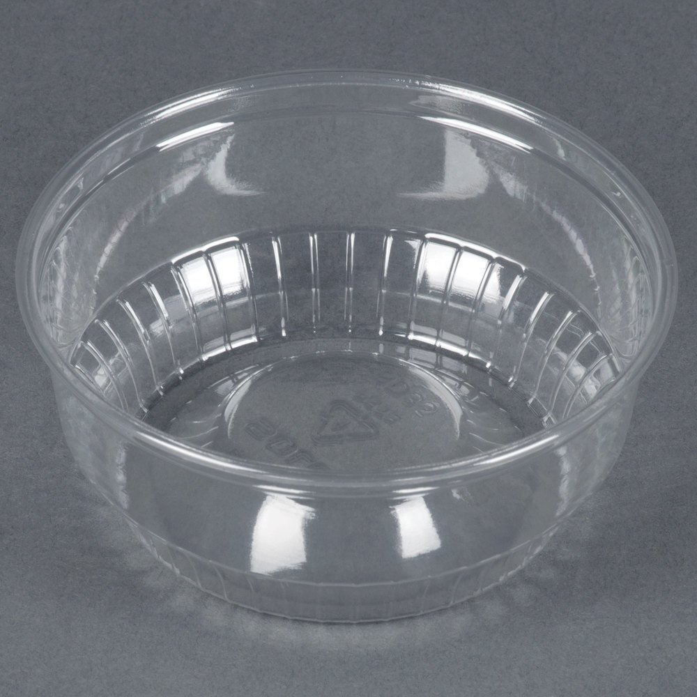 Solo SD35 3.5 oz Clear Plastic Sundae Cups - Case of 1000 - Disposable Dessert Containers for Ice Cream, Parfaits, Yogurt & Party Serving