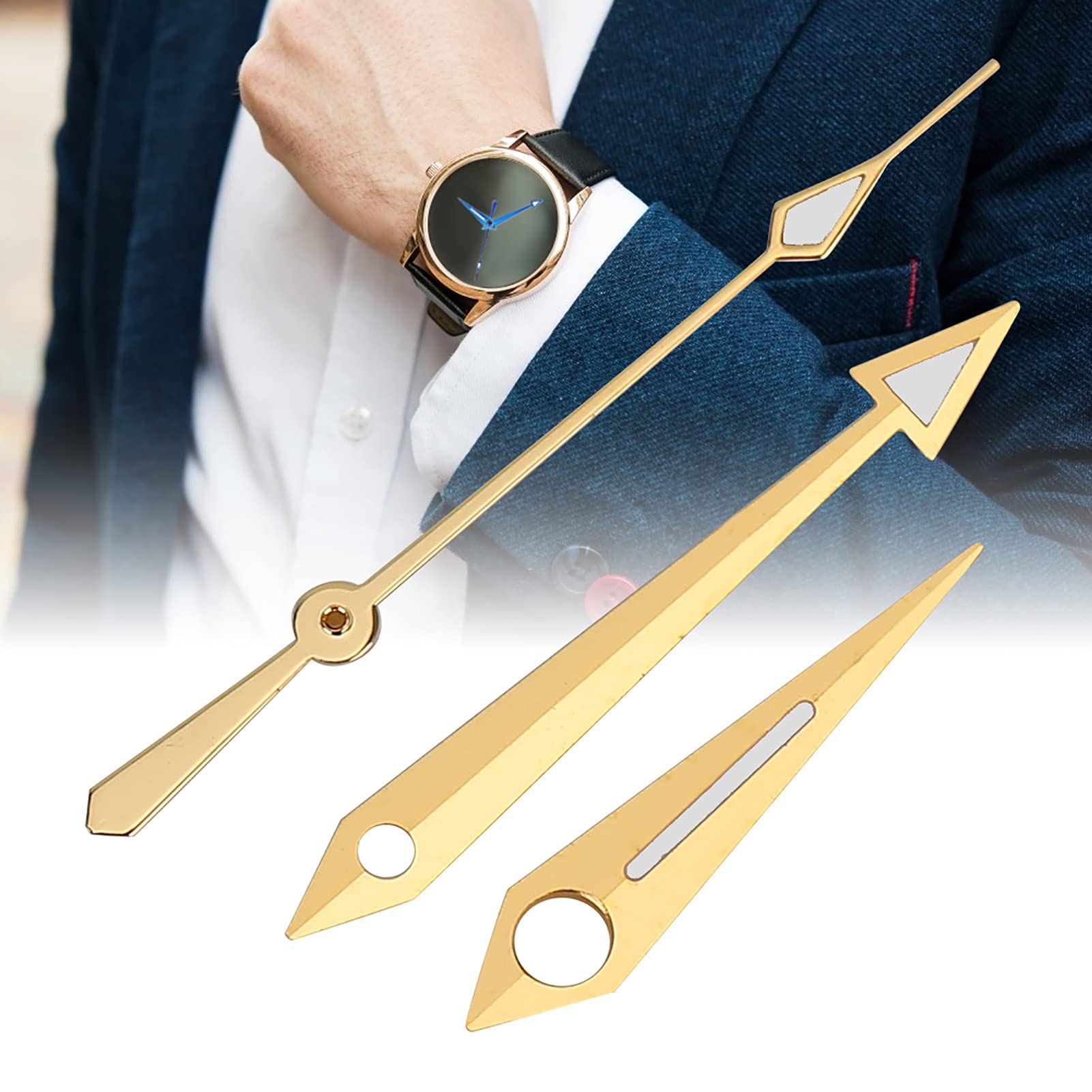 ETA 2824 Movement Watch Hands Replacement - Hour, Minute, Second Needles for Wristwatch Repair | DIY Watch Accessories & Spare Parts | Perfect for Watchmakers, Hobbyists, and Watch Repair Shops