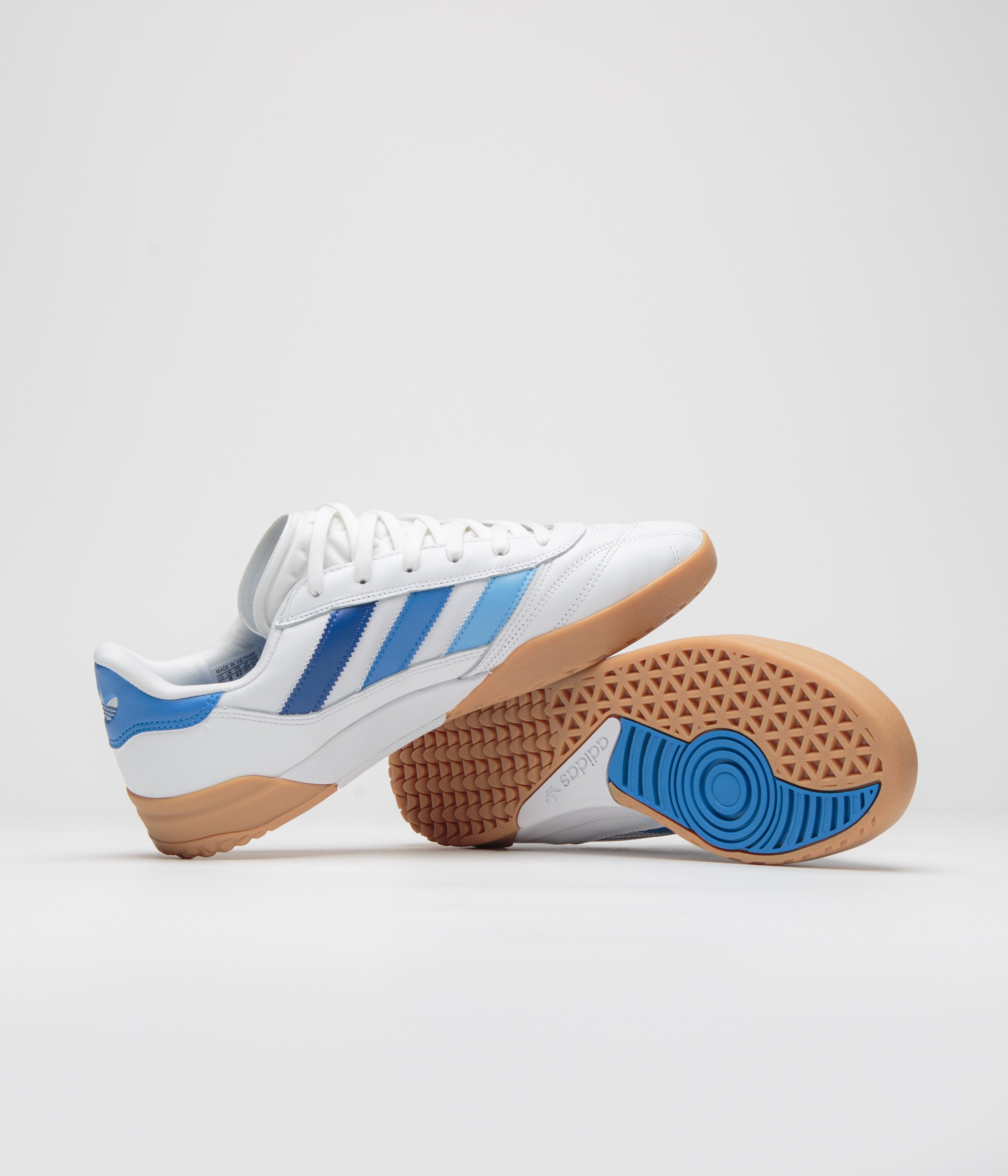 Adidas Copa Premiere Soccer Cleats - Men's Football Shoes in Cloud White/Bluebird/Royal Blue | Lightweight & Comfortable for Training & Matches