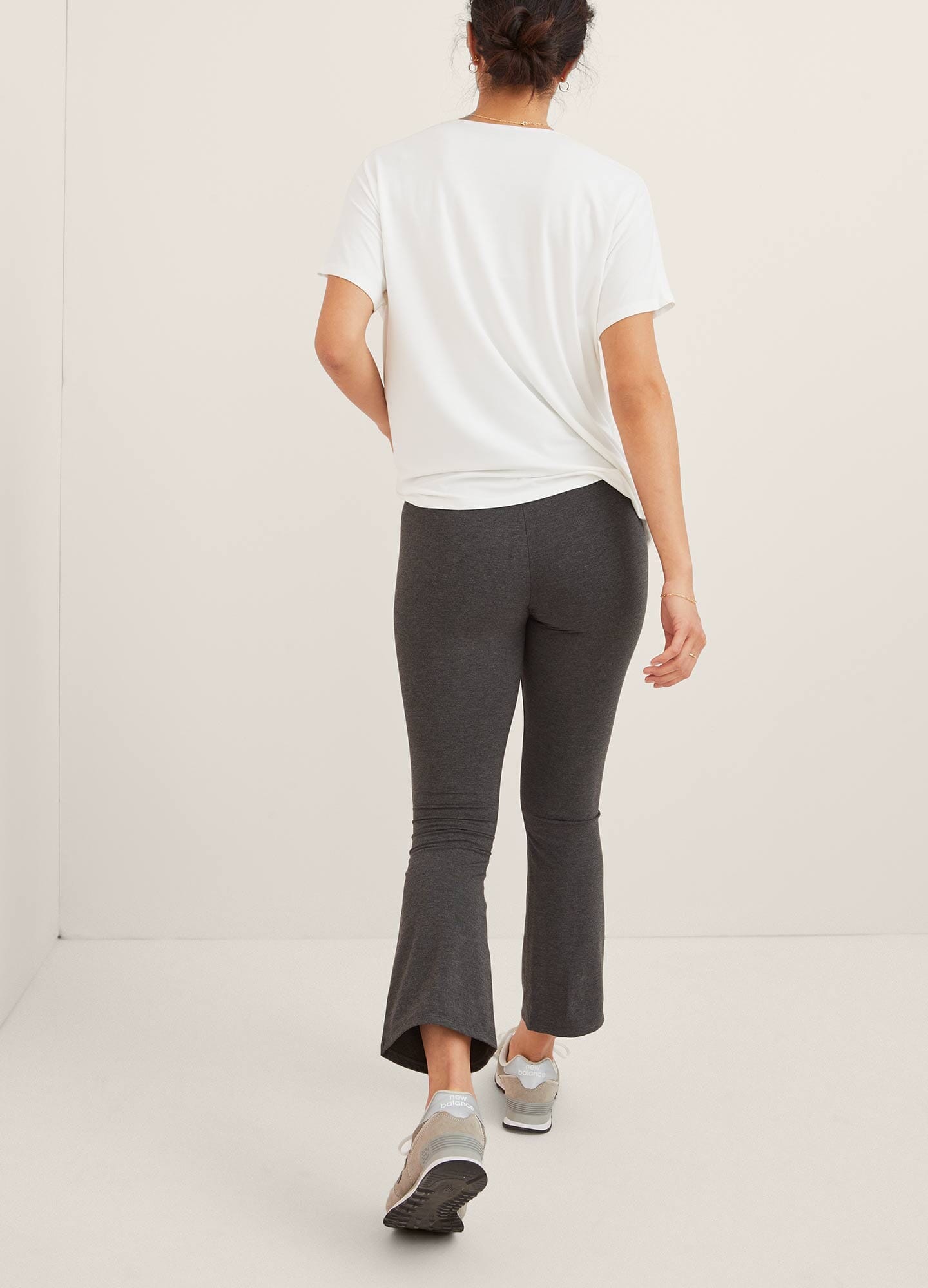 The Ultimate Before, During & After Crop Flare - Perfect for Yoga, Running & Outdoor Activities | High-Waisted Comfort & Support