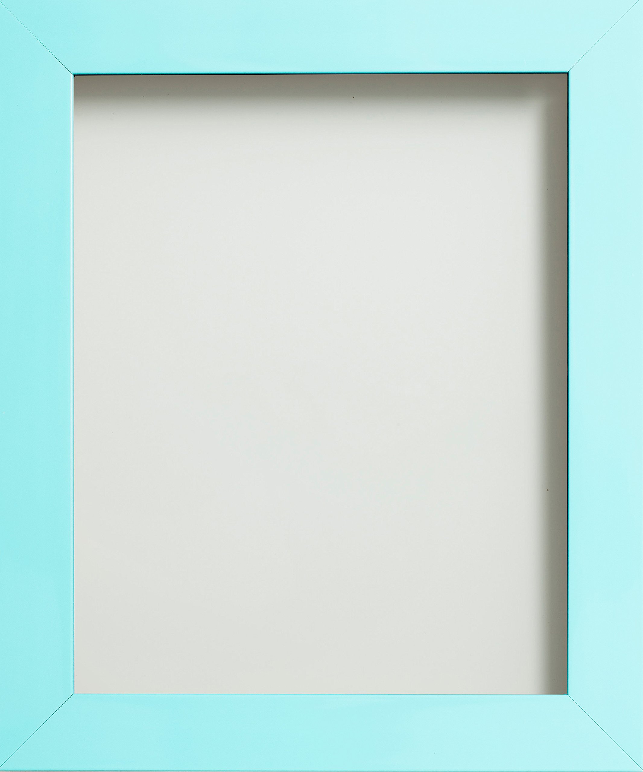 10 x 8-Inch Aqua Blue Plastic Picture Frame - Candy Range for Photos, Artwork & Certificates - Perfect for Home Decor, Office Display & Gift Giving