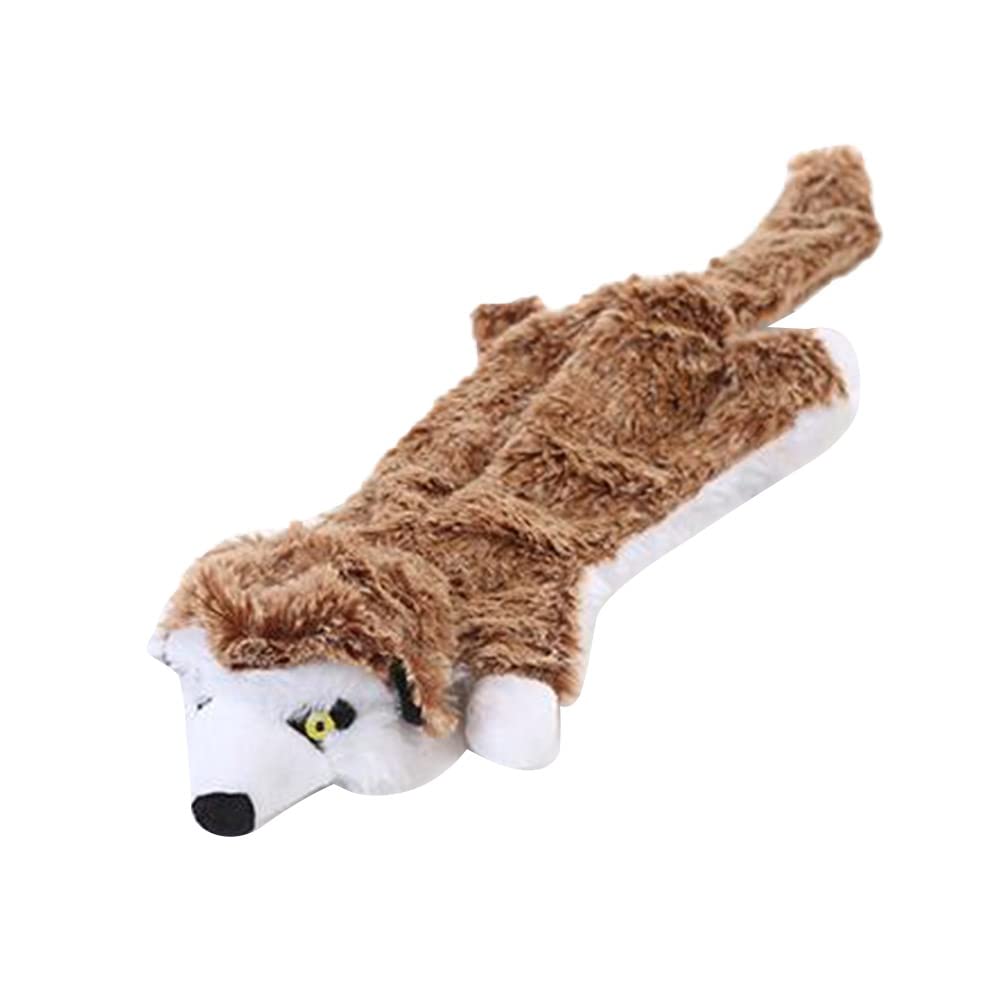 KOqwez33 Pet Dog Plush Toy - Cartoon Animal Shape Interactive Chew Toy for Teeth Cleaning & Dental Care - Perfect for Puppy Teething, Training, and Playtime at Home or Outdoors