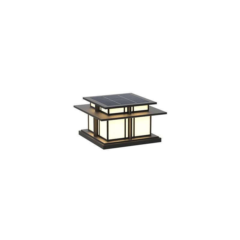 Boilyn Solar Powered Outdoor Pillar Lights - Waterproof Garden Pathway Lighting for Patio, Yard, and Driveway Decoration