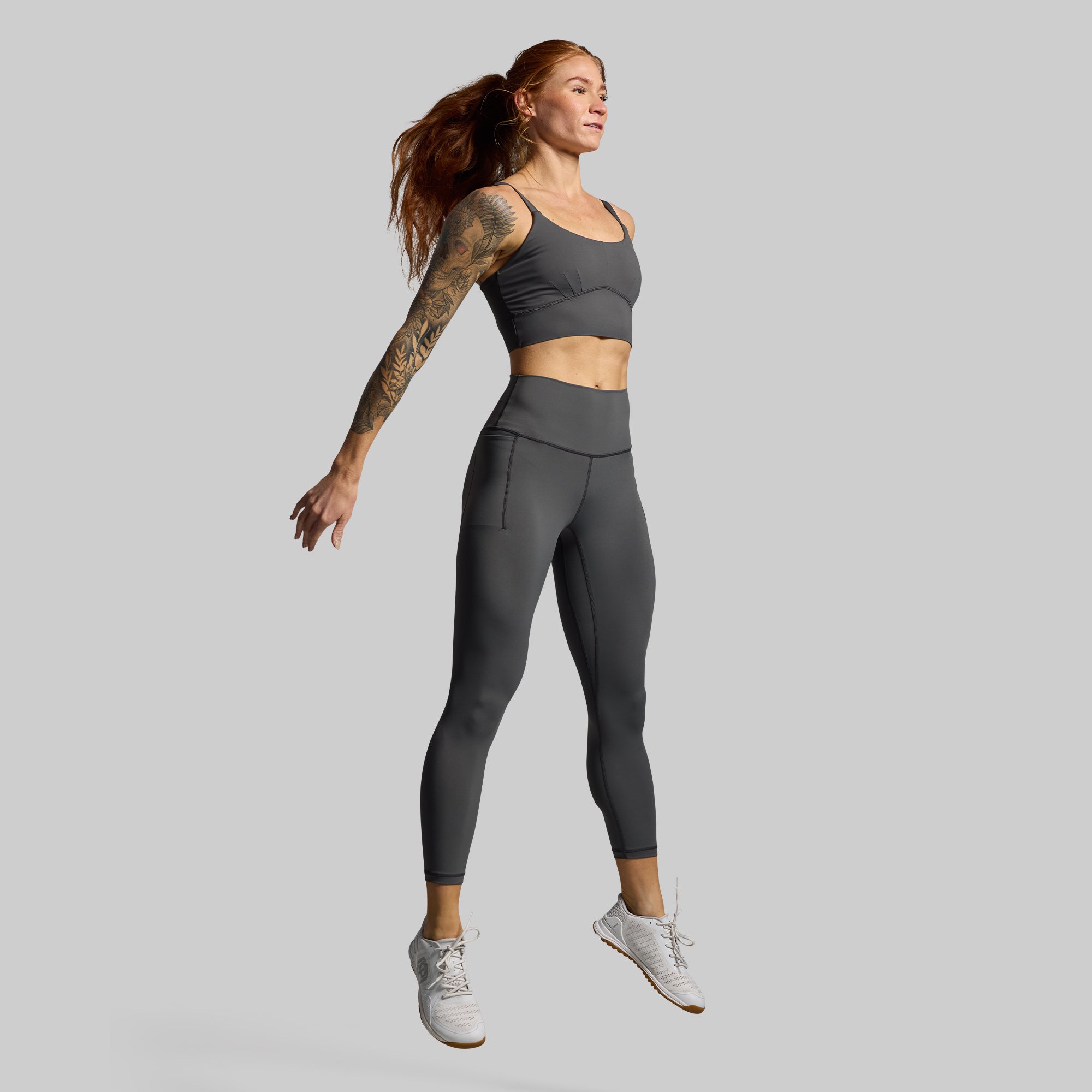 Your Go-To Legging 2.0 with Pockets - Gunmetal | High Waist Yoga Pants for Women | Perfect for Workouts, Running & Everyday Comfort