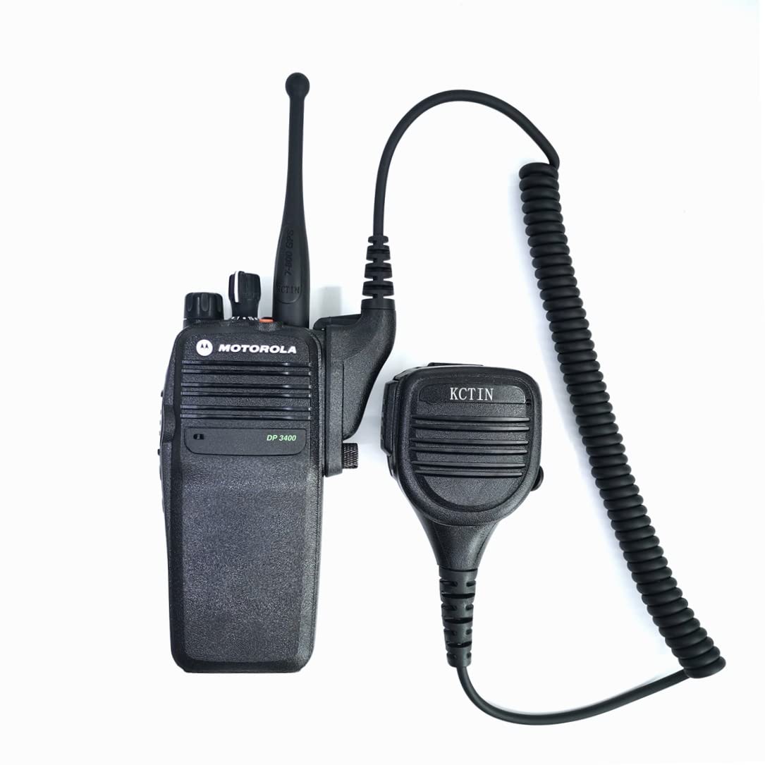 Motorola APX XIR XPR Series Walkie Talkie Speaker Microphone with 3.5mm Earpiece - Compatible with APX4000/6000/7000/8000 & XPR6350/6550 Radios (1 Pack) - Ideal for Police, Security, Construction & Outdoor Communication