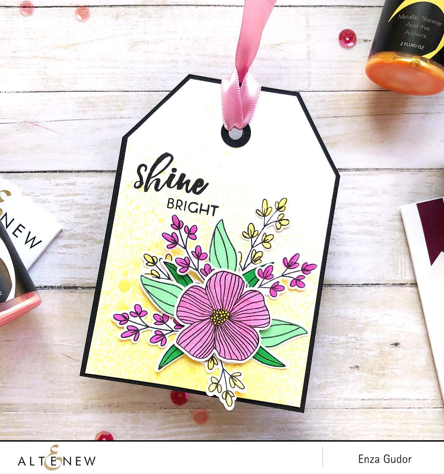 6-Pack Spring Bouquet Crisp Dye Ink Reinkers for Card Making, Scrapbooking & DIY Crafts - Vibrant Colors for Stamping Projects