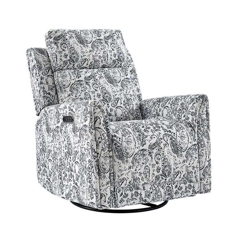 Alois Swivel Rocker Recliner Chair with Adjustable Headrest - Comfortable Living Room Furniture for Relaxing, Reading & Watching TV