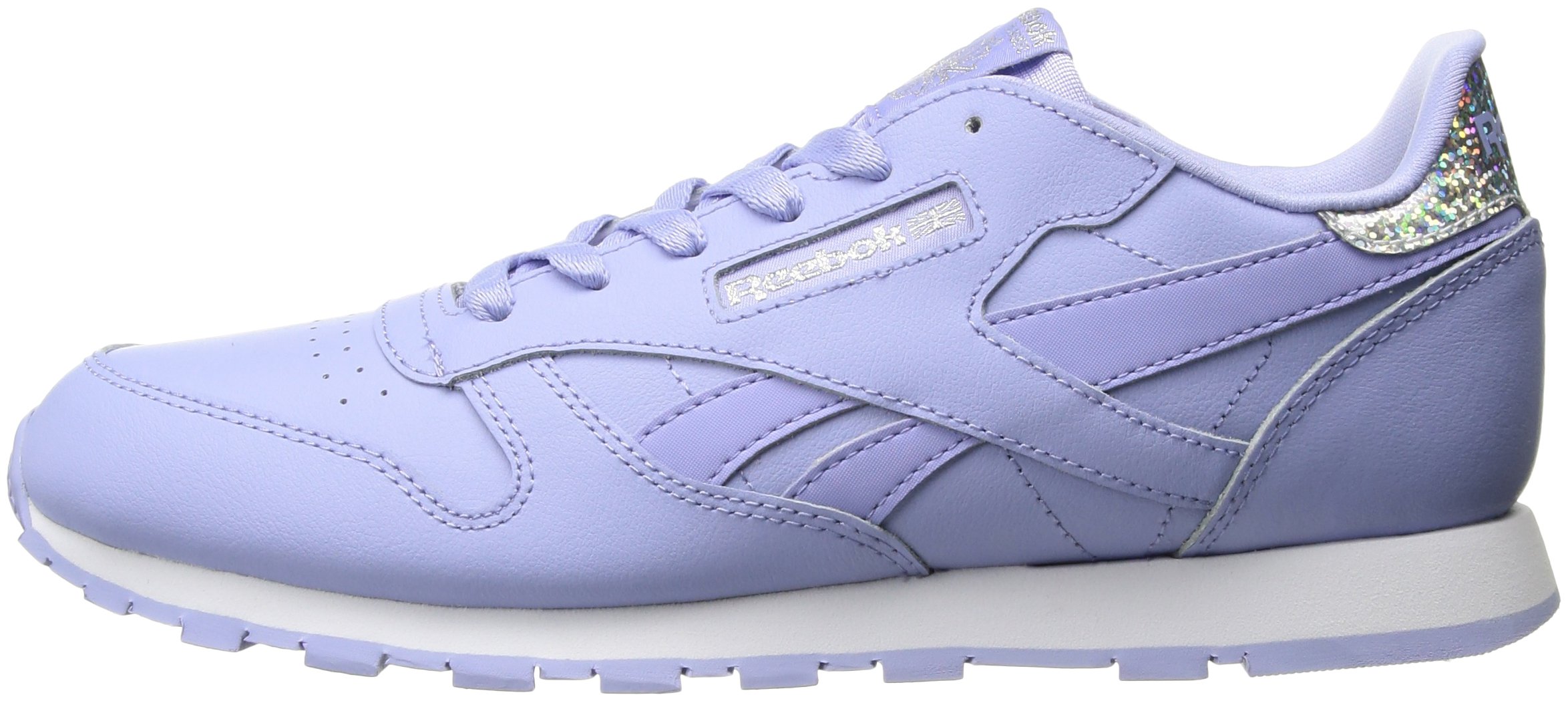 Reebok Classic Leather Pastel Sneakers for Kids - Lilac Glow/White - US 5.5 - Comfortable & Stylish for School, Play & Everyday Wear