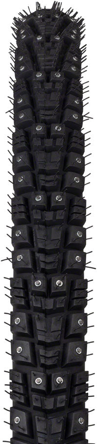 45NRTH Gravdal Bike Tire - 700x45 Clincher, Wire Bead, Black, 33 TPI with 240 Carbide Steel Studs - Winter Cycling & Snow Traction for Fat Bikes - Perfect for Snowy Trails and Icy Commutes