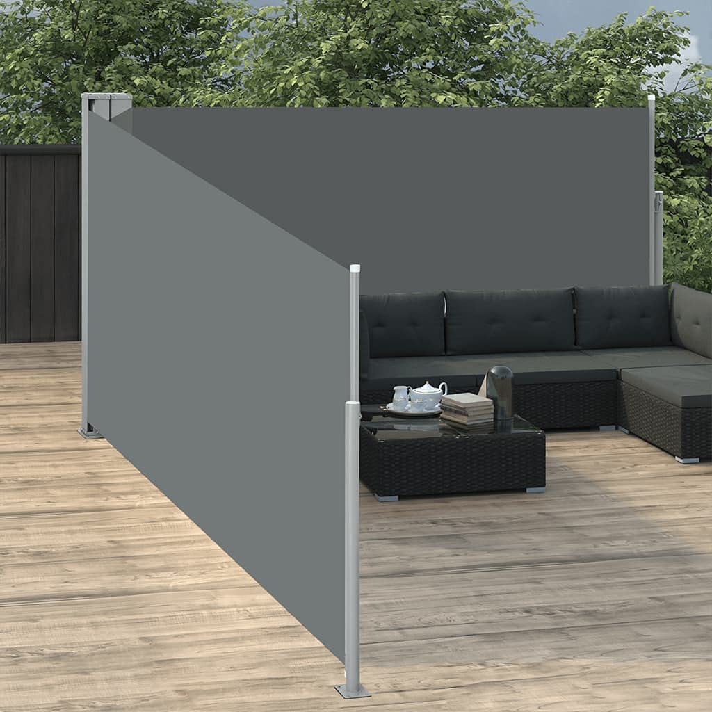 Retractable Side Awning UV Resistant Waterproof Patio Privacy Screen - 47.2