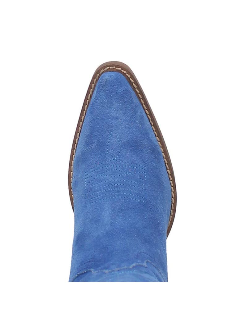 Women's Western Fashion Boots - Blue Cowgirl Boots Size 9 | Comfortable Ankle Booties for Country Dancing, Rodeo & Casual Wear