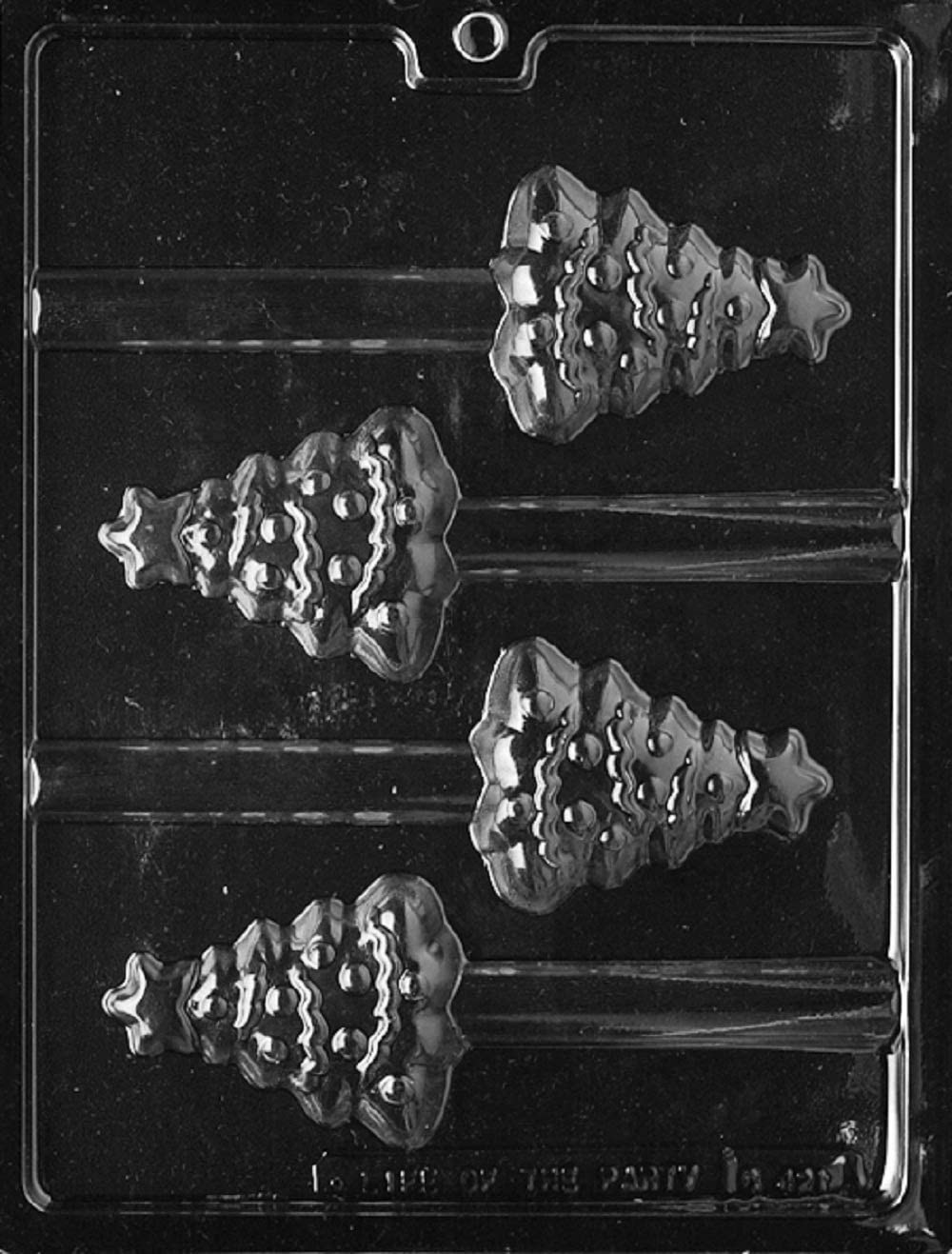Christmas Tree Pretzel Pop Chocolate Candy Soap Mold - Food Safe Plastic for Chocolate, Soap & Plaster Molding - Cake Decorating Supplies (Pack of 7) | Perfect for Holiday Baking, DIY Crafts & Christmas Party Treats