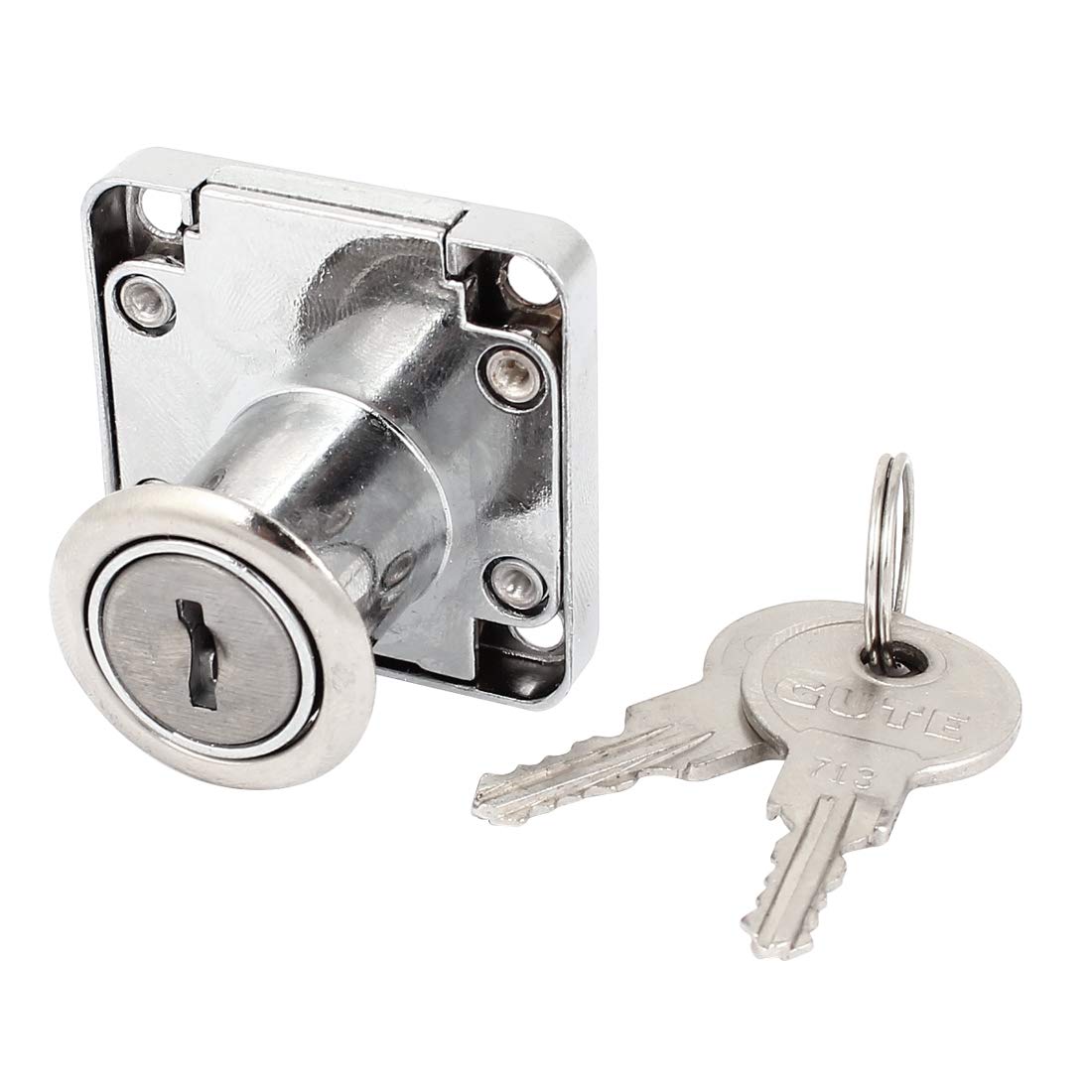 uxcell 22mm High Security Cylinder Metal Cabinet Mailbox Drawer Safe Lock with 2 Keys - Ideal for Home Office Storage, Mailboxes, and Filing Cabinets