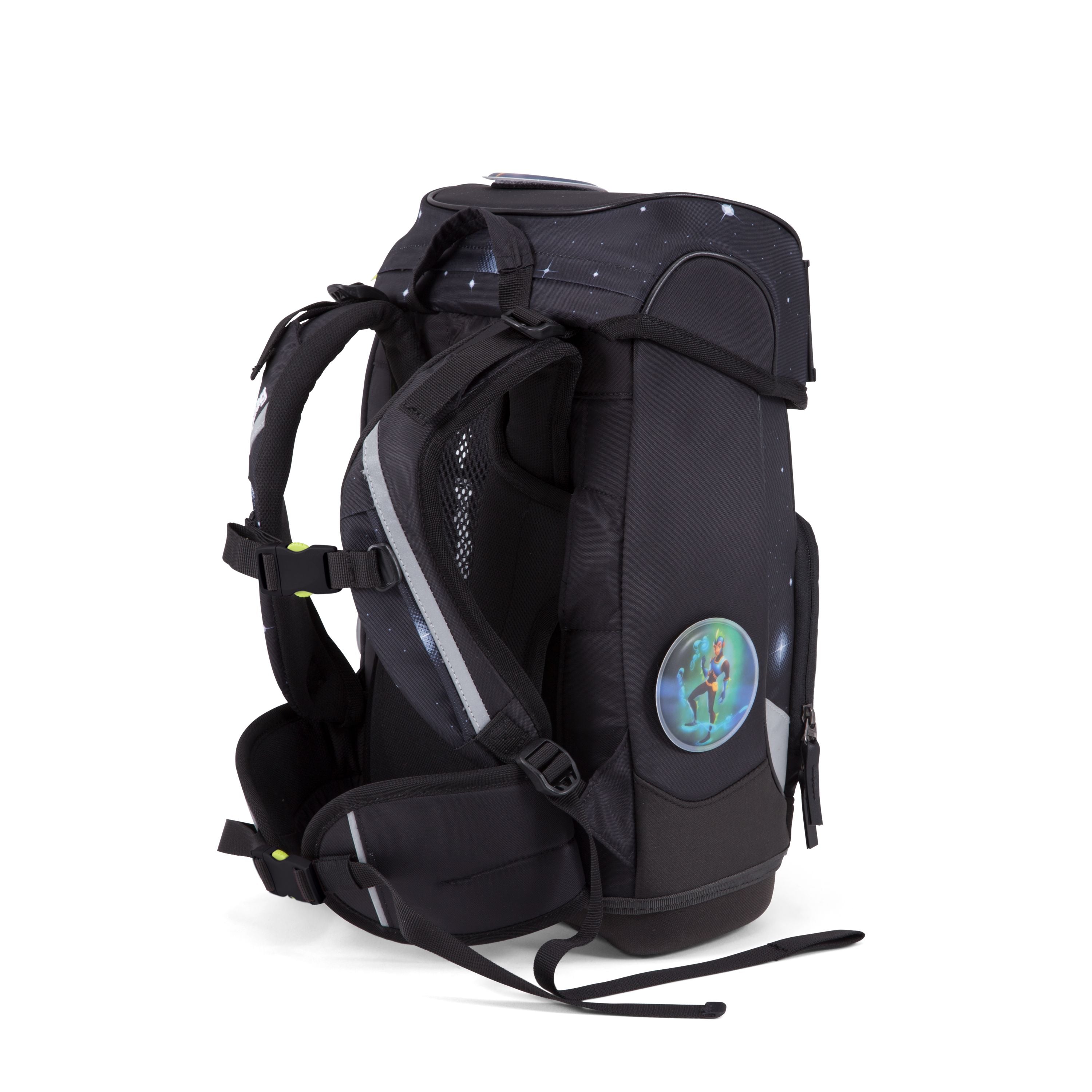 Ergobag Cubo Slim Galaxy Black - Lightweight & Stylish Baby Carrier for Comfortable Hands-Free Parenting - Perfect for Hiking, Travel & Everyday Use