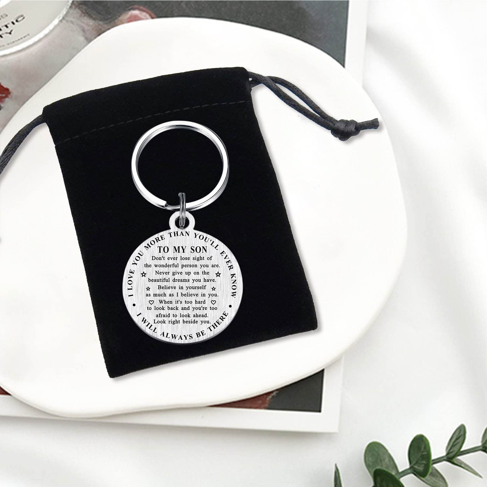 Son Graduation Gifts - Keychain for Birthday & Christmas - Perfect for School & Special Occasions