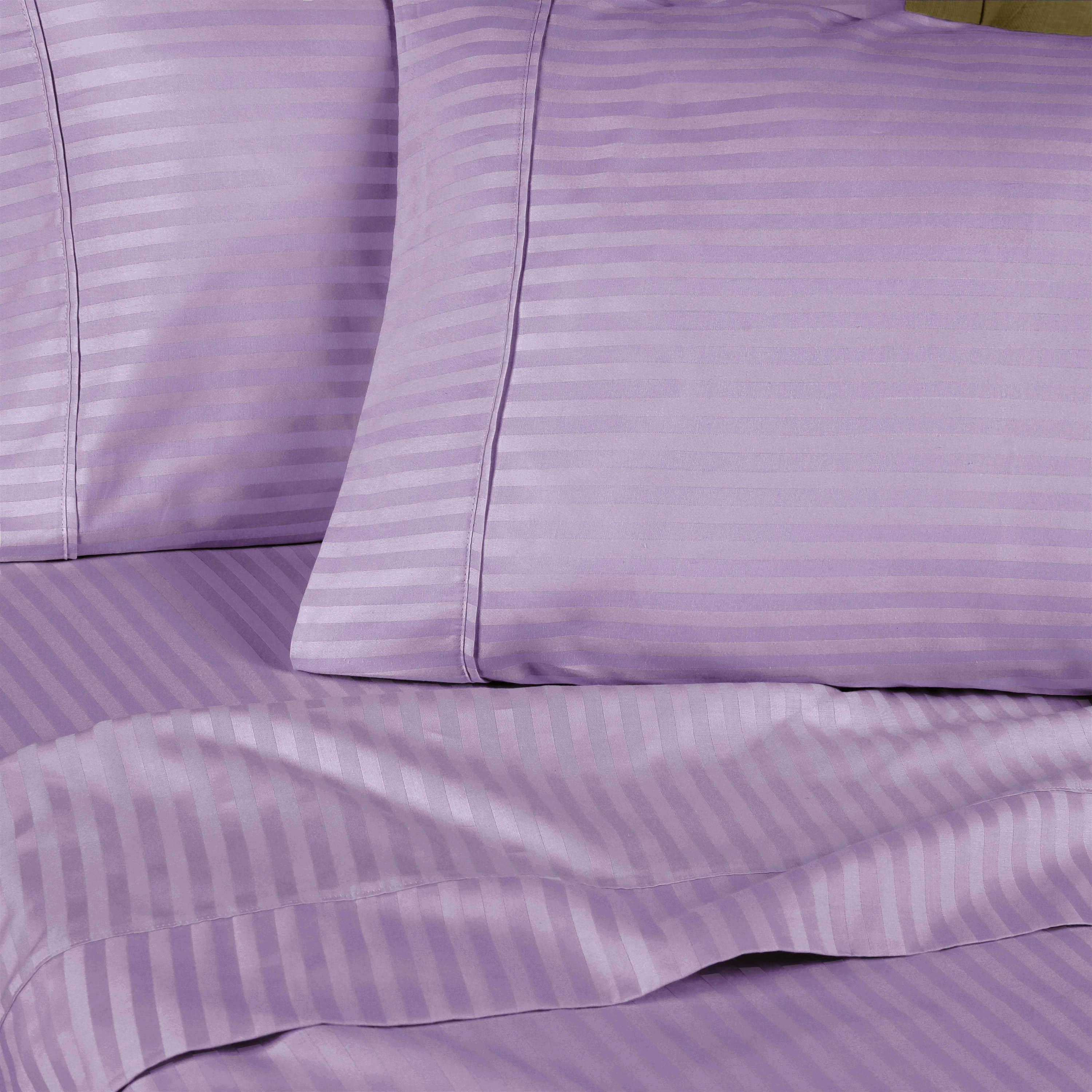 Premium 100% Egyptian Cotton 300 Thread Count Sheet Set - Deep Pocket Fitted, Flat Sheet & Pillowcases - Soft Breathable Bedding for Luxury Hotels & Home Use