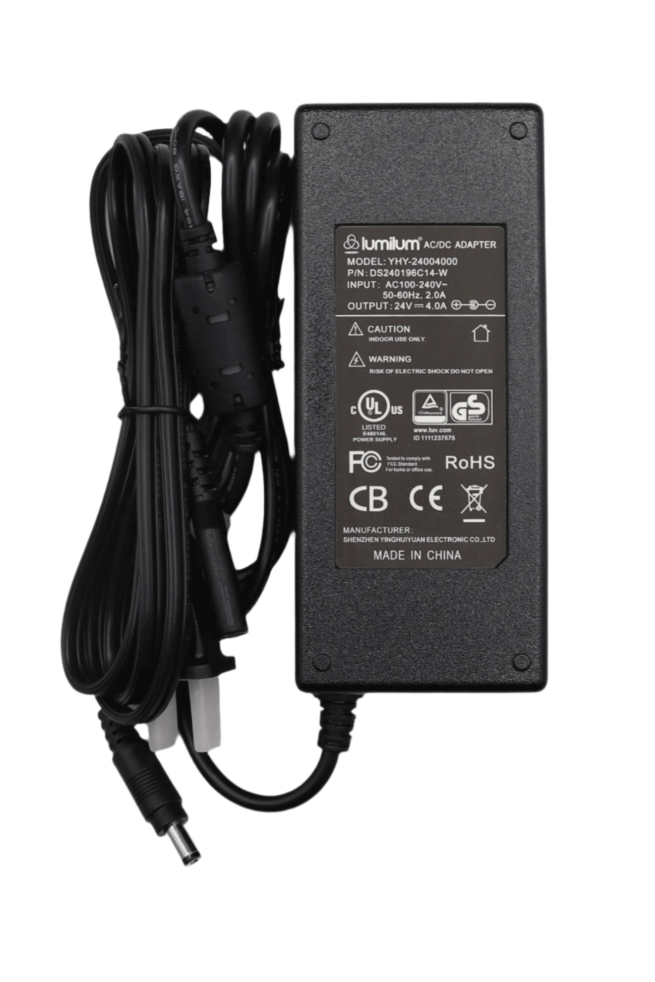 24V LED Light Adapter for Indoor/Outdoor Use - 36W, 60W, 96W Plug & Play Power Supply - Perfect for LED Strips, Signs, and Landscape Lighting