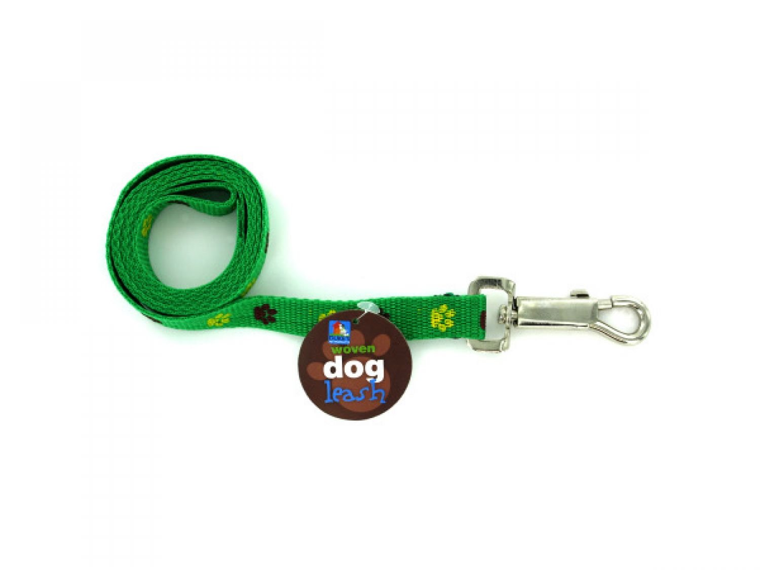 StarSun Depot 24-Pack Woven Dog Leash Set with Cute Paw Print Design - Durable Pet Leashes for Small Medium Large Dogs - Perfect for Walking, Training & Outdoor Adventures
