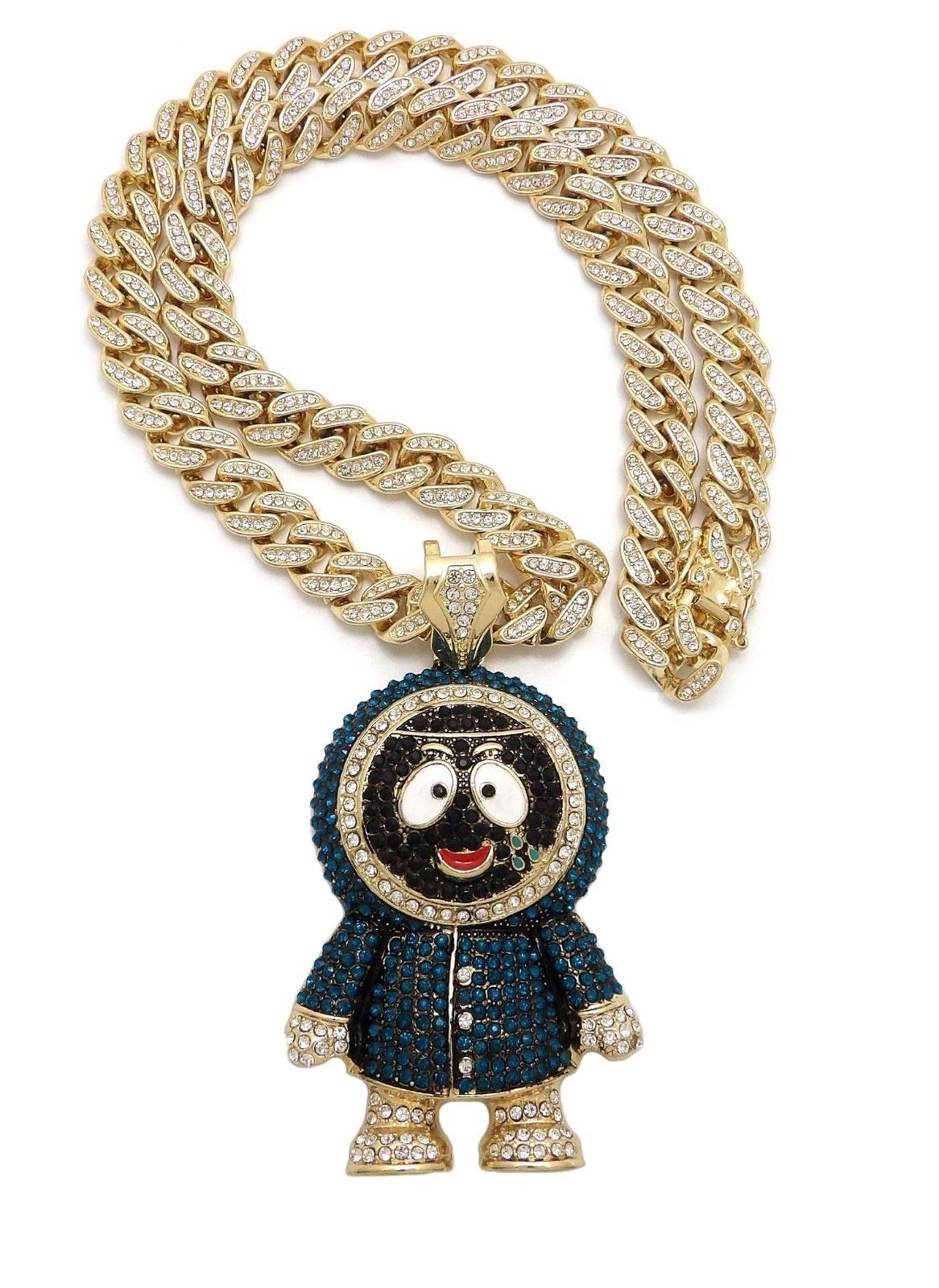 Iced Brick Squad Eskimo Pendant & 12mm 30