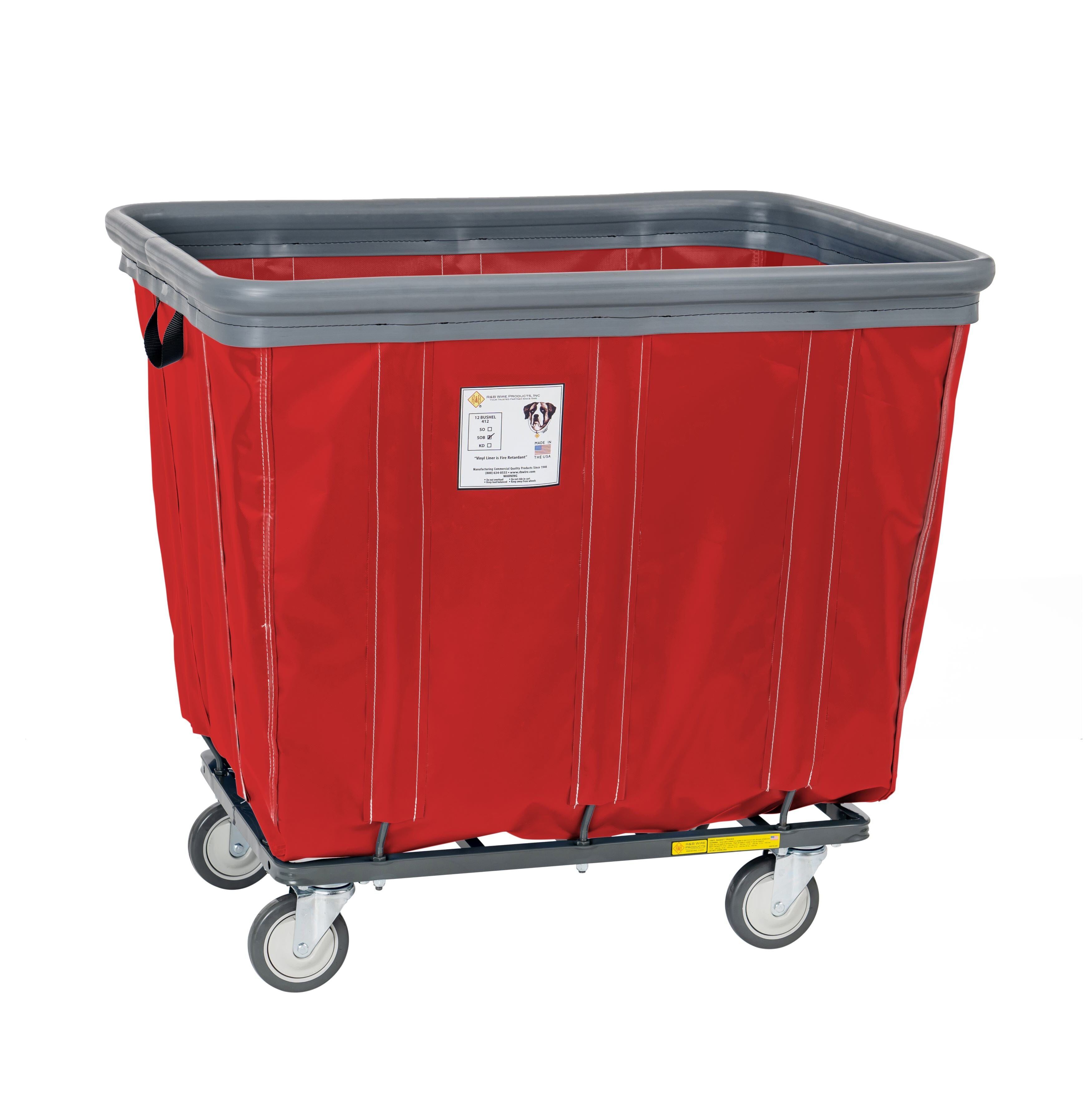 Heavy-Duty 14 Bushel Vinyl Bumper Truck for Hauling and Storage - Perfect for Farms, Warehouses, and Industrial Use