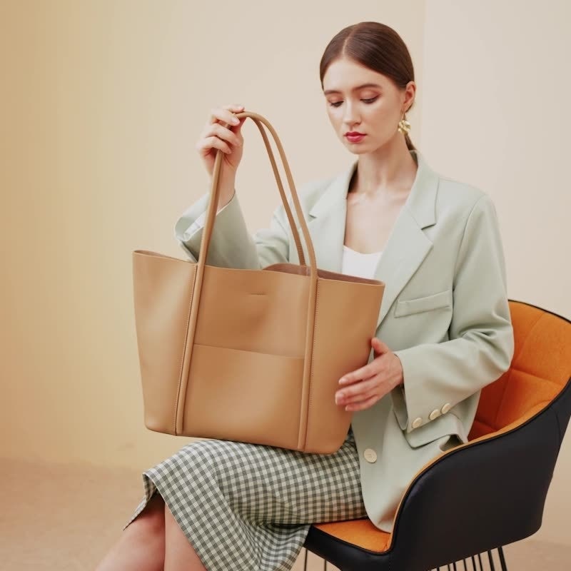 Stylish Large Tote Bag for Women - Spacious Designer Handbag with Long Handles - Perfect for Work, Travel & Shopping