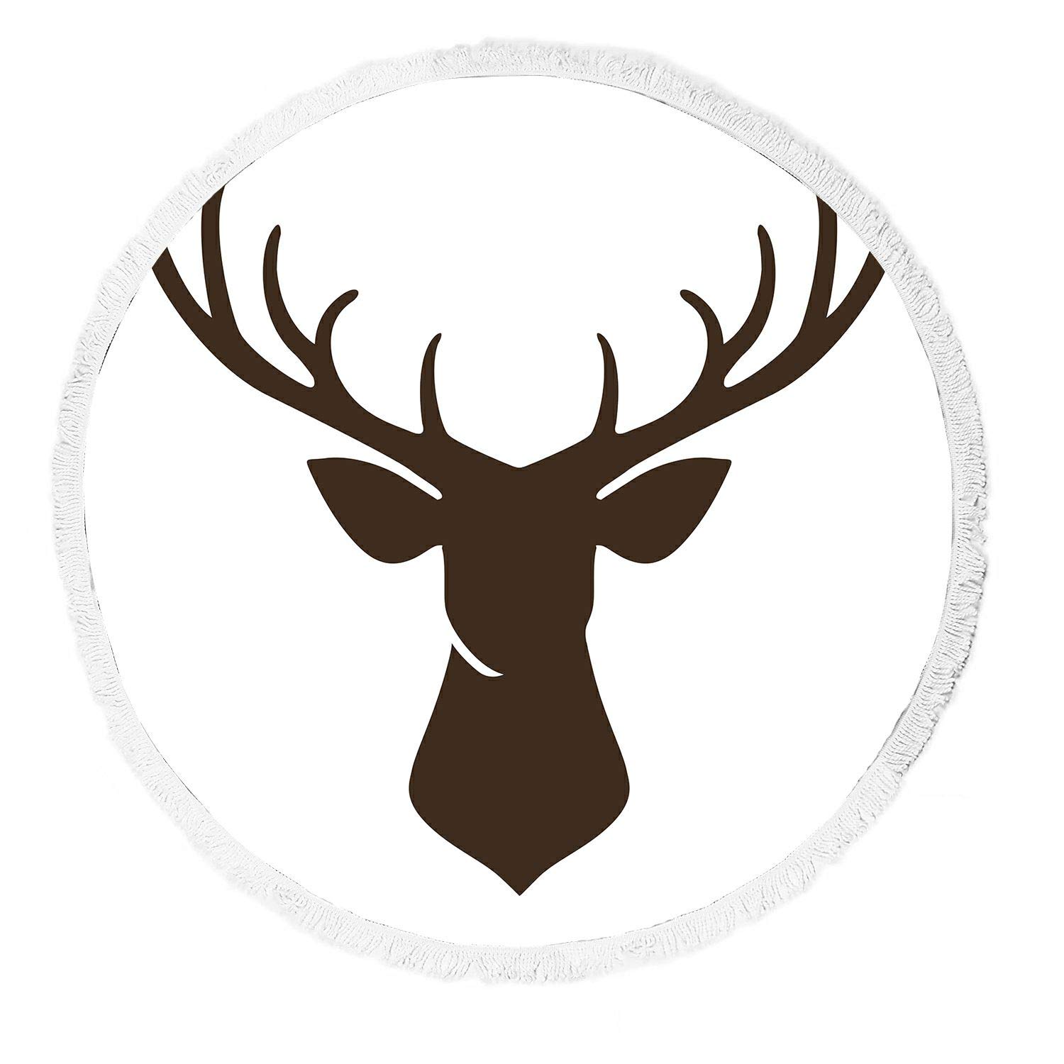 ECZJNT Deer Print Beach Towel - Large Waterproof Sandproof Blanket for Beach, Picnic, Yoga & Outdoor Activities | Quick Dry Lightweight Travel Mat
