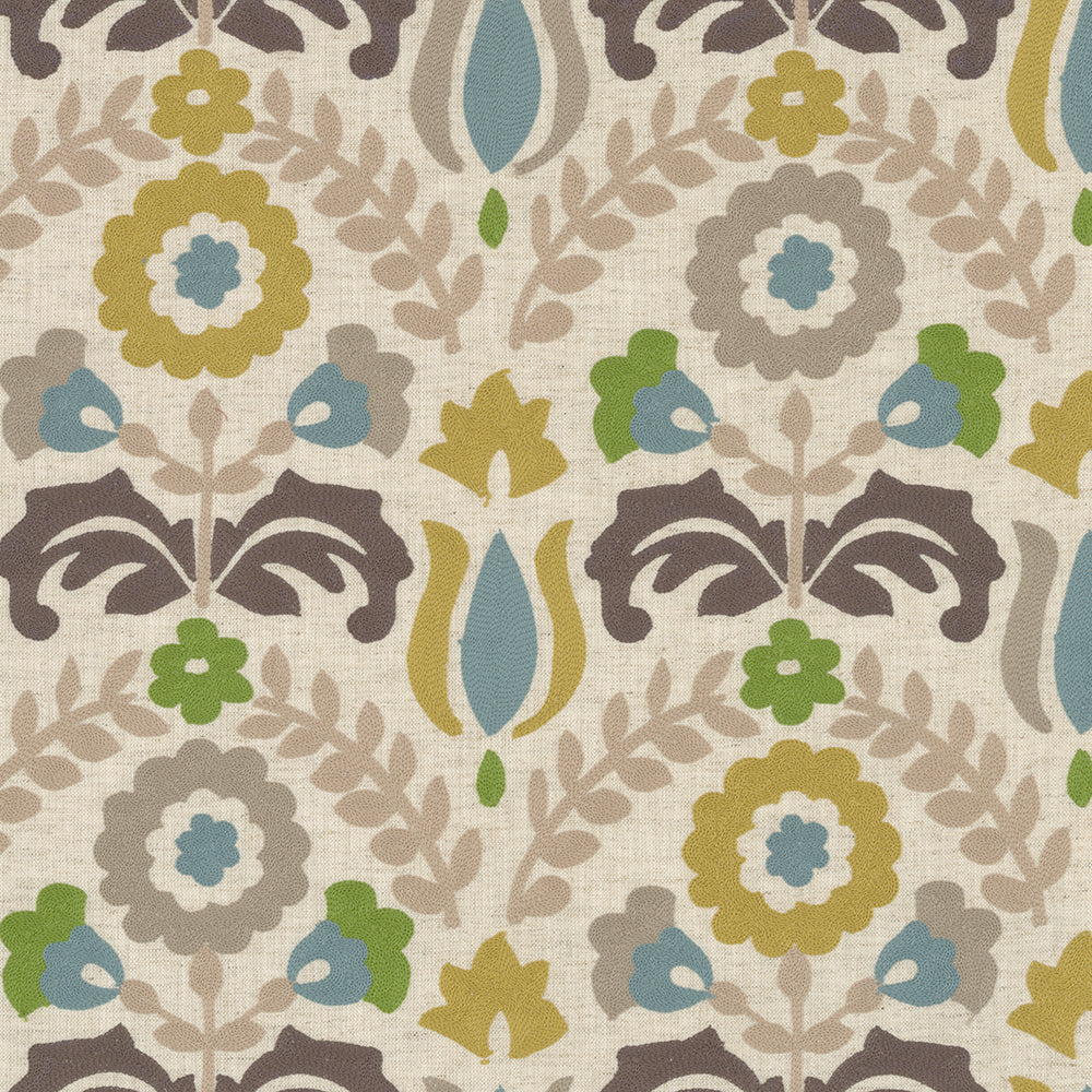9 x 9 Inch Home Decor Fabric Swatches | Unique Kindred Bloom Pattern | Premium Upholstery & Quilting Material for DIY Projects, Pillow Covers & Wall Art