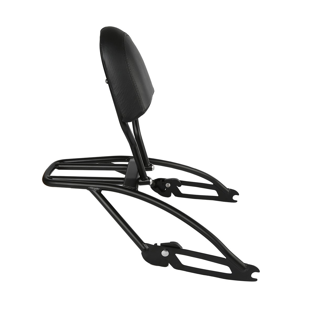 SLMOTO Sissy Bar Luggage Rack Backrest for Harley Davidson Street 500 XG500 & Street 750 XG750 (2015-2019) - Heavy Duty Motorcycle Passenger Back Support with Storage - Perfect for Long Rides, Touring & Road Trips