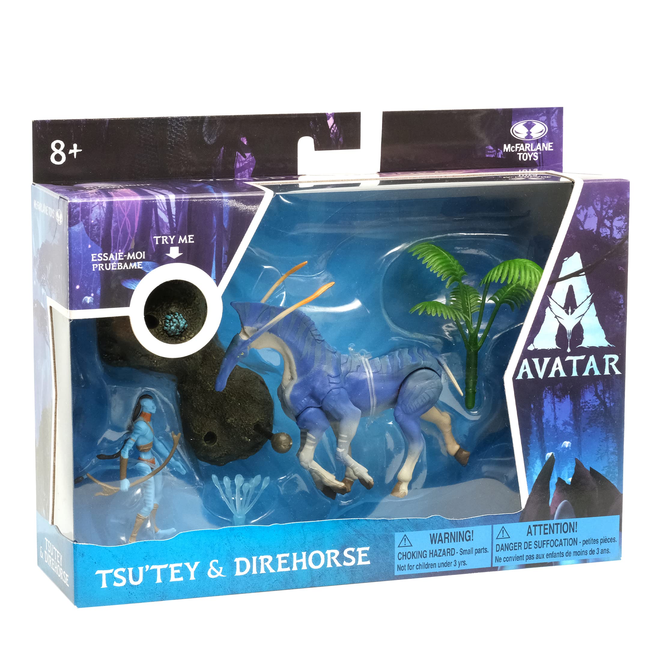 McFarlane Toys Avatar Tsu'tey & Direhorse Action Figure Set - Collectible Movie Character Figures for Fans & Display - Perfect for Home Decor, Gift Giving, and Avatar Collections