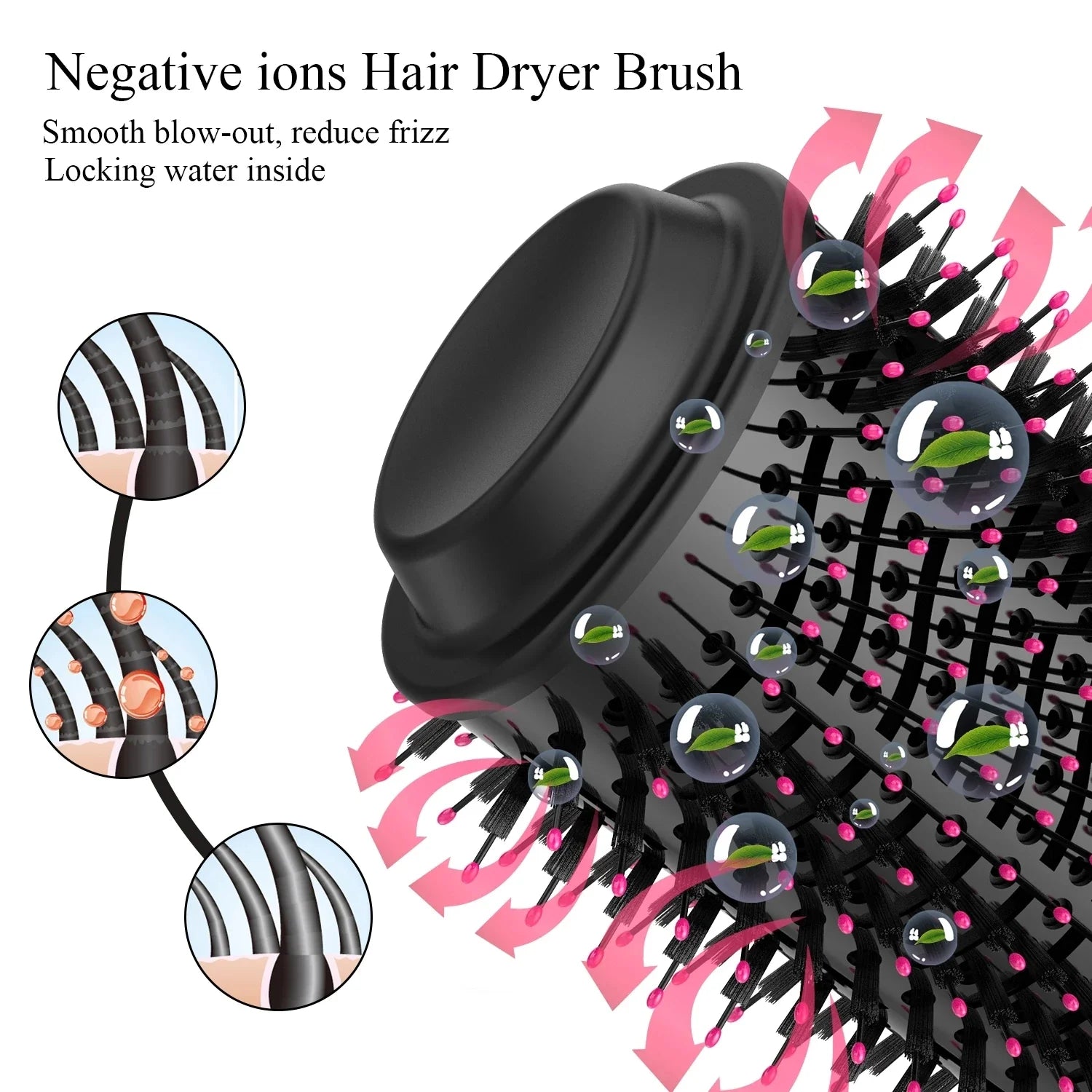 Professional Heating Comb Volumizer Hair Dryer for Salon-Quality Styling - Perfect for Home Use, Travel & Quick Styling