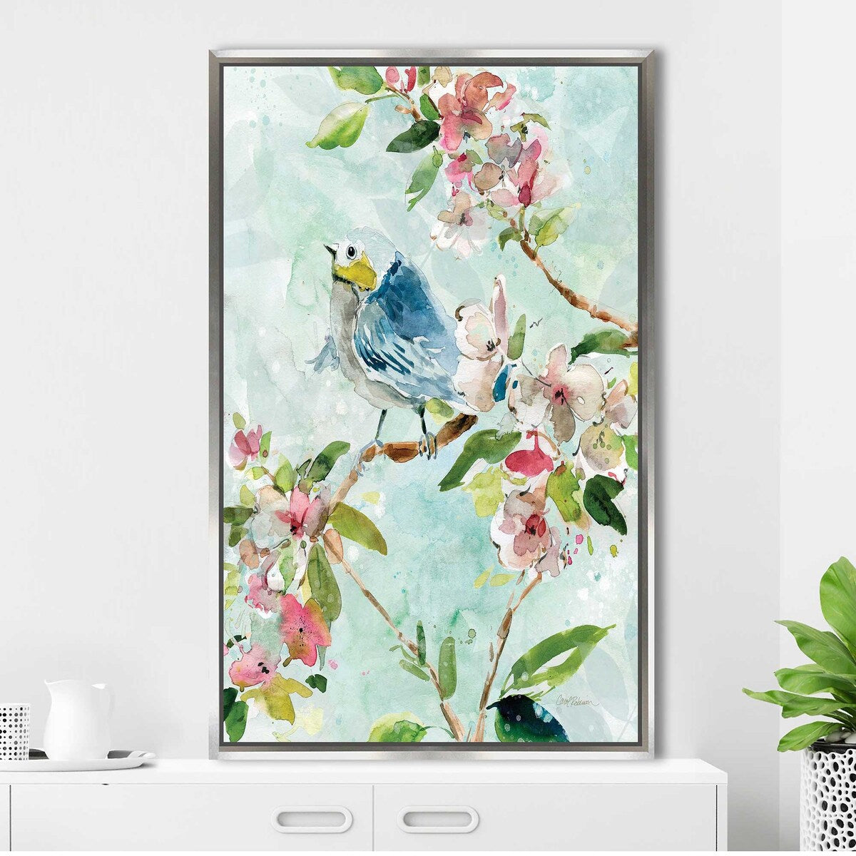 Carol Robinson 'Asbury Garden Song II' Art Print on Floating Canvas - Perfect for Home Decor, Living Room & Office Wall Art