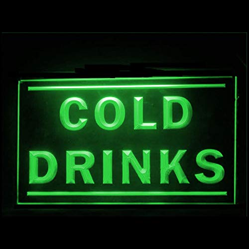 170146 Frosty Golden LED Neon Sign for Cold Drinks Bar Beer Pub - Perfect for Bars, Pubs, Restaurants & Home Decor