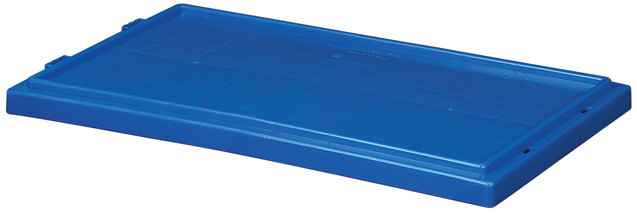 Akro-Mils 35201 Blue Plastic Nest and Stack Storage Tote Lid (6-Pack) - Durable Replacement Cover for 35200 Bin, Organize Tools, Crafts & Home Supplies