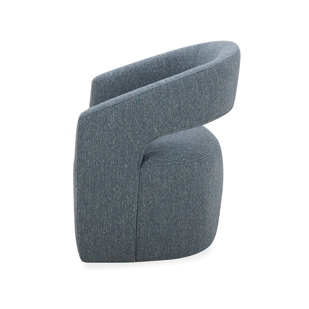 Nathan Upholstered Dining Chair - Modern Comfortable Kitchen Chairs with Padded Seat & Sturdy Wooden Legs - Perfect for Dining Room, Breakfast Nook, and Home Office