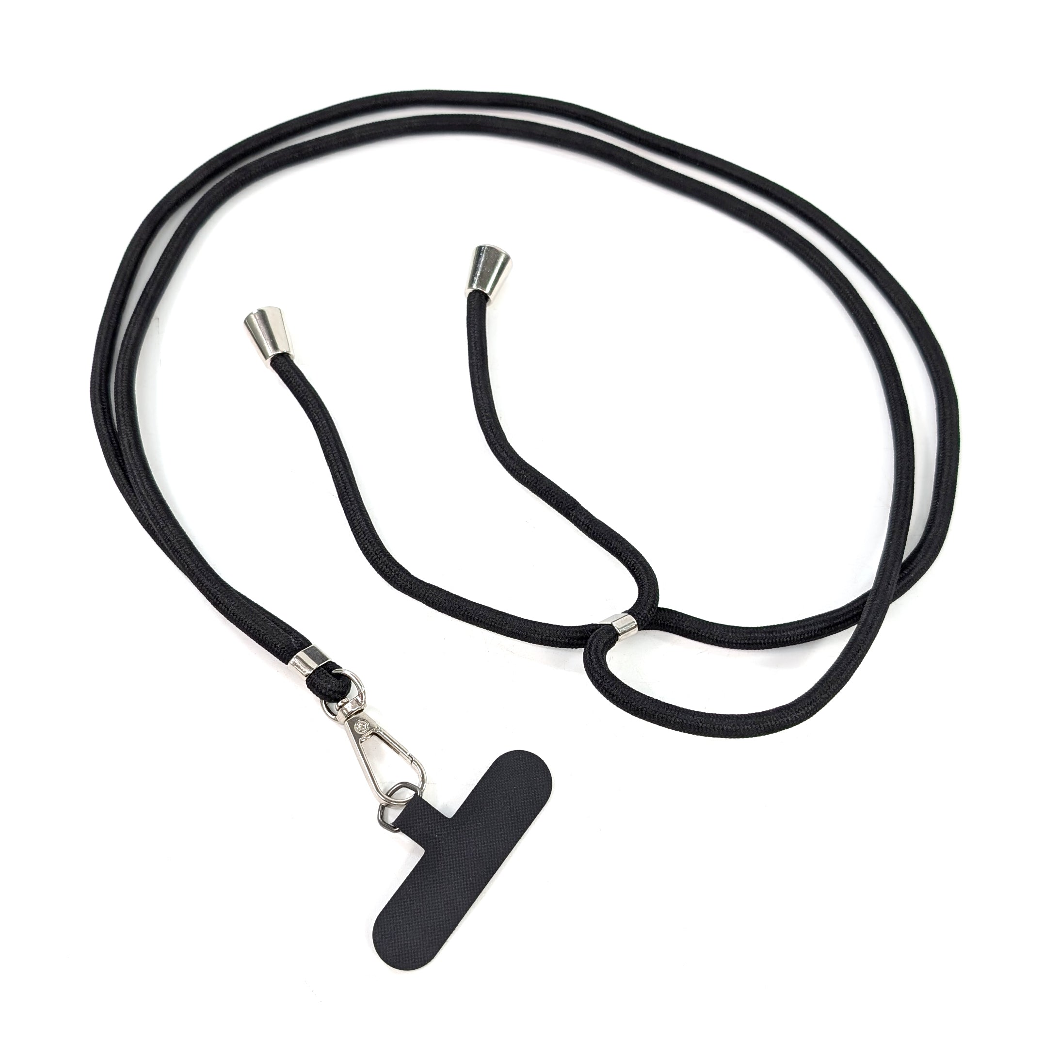 Adjustable Crossbody Phone Strap - Secure & Comfortable Phone Holder for iPhone & Android - Perfect for Travel, Shopping & Outdoor Activities (Black)