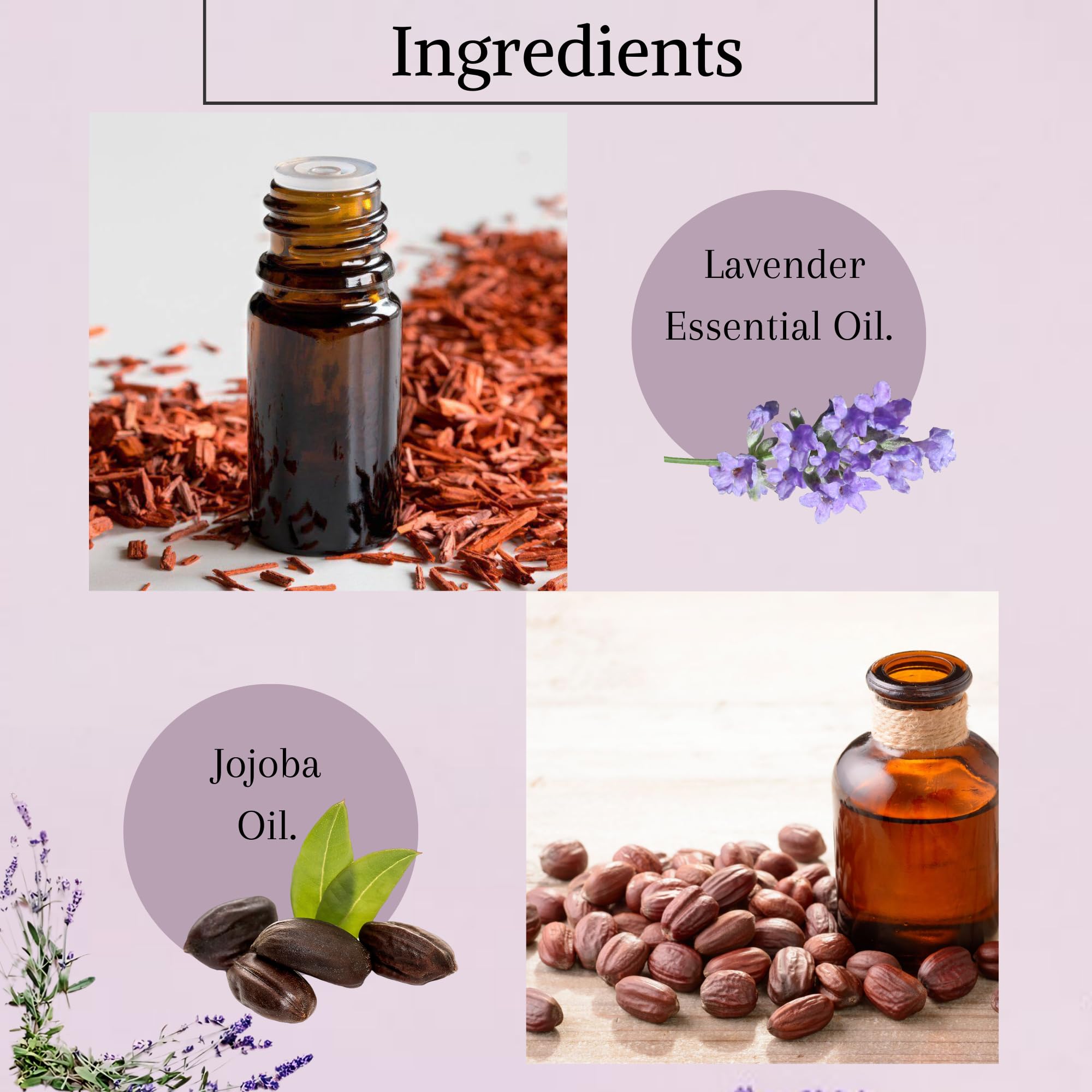 Nyassa French Lavender Essential Oil Roll On 10ml - Pure Jojoba Oil & Fragrance Oil Blend for Stress Relief, Sleep Aid & Aromatherapy - Perfect for Travel, Office & Home Relaxation