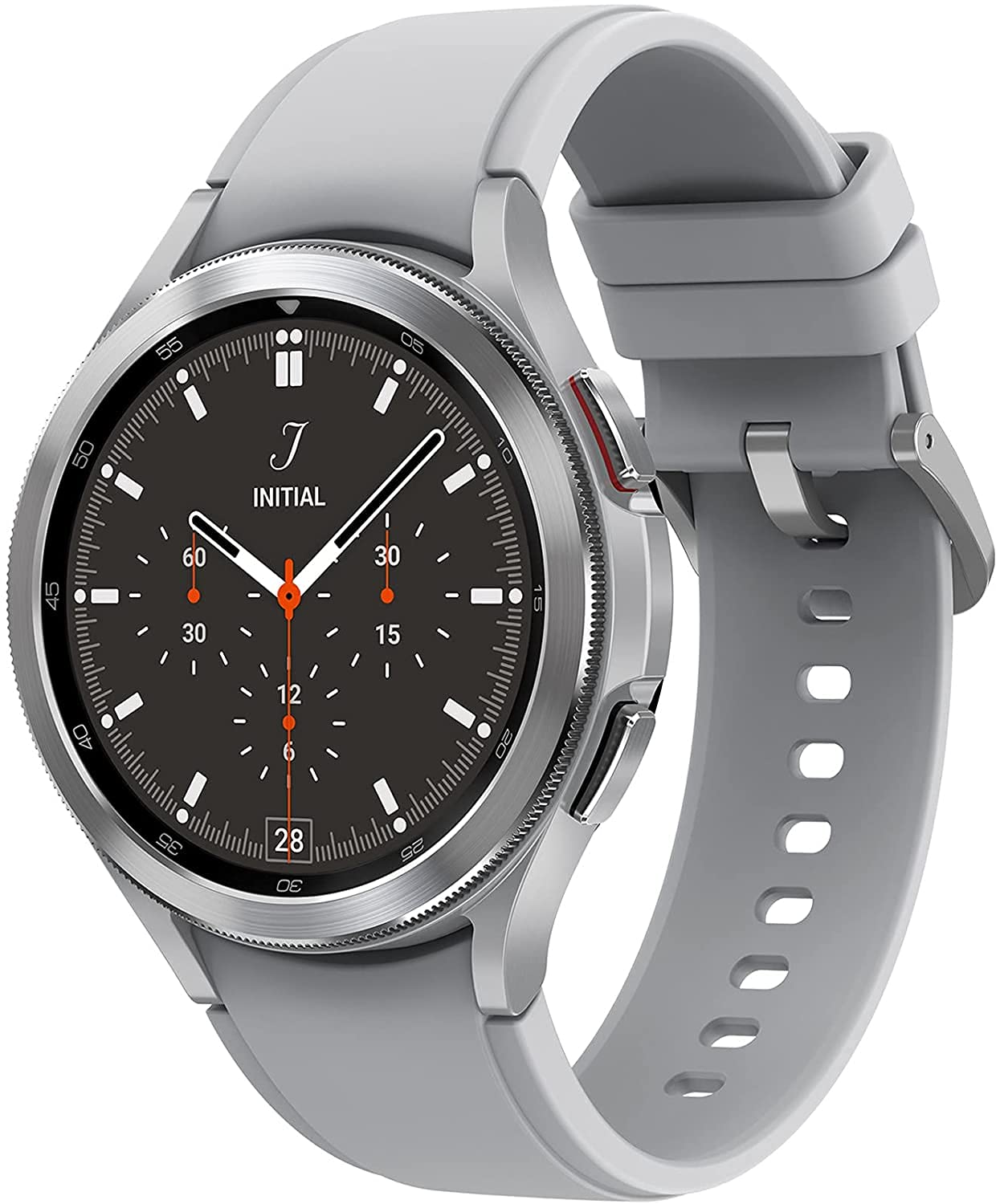 Samsung Galaxy Watch4 Classic 46mm Silver Stainless Steel Smartwatch with Fitness Tracking, Sleep Monitoring & GPS - Perfect for Workouts, Running & Everyday Use