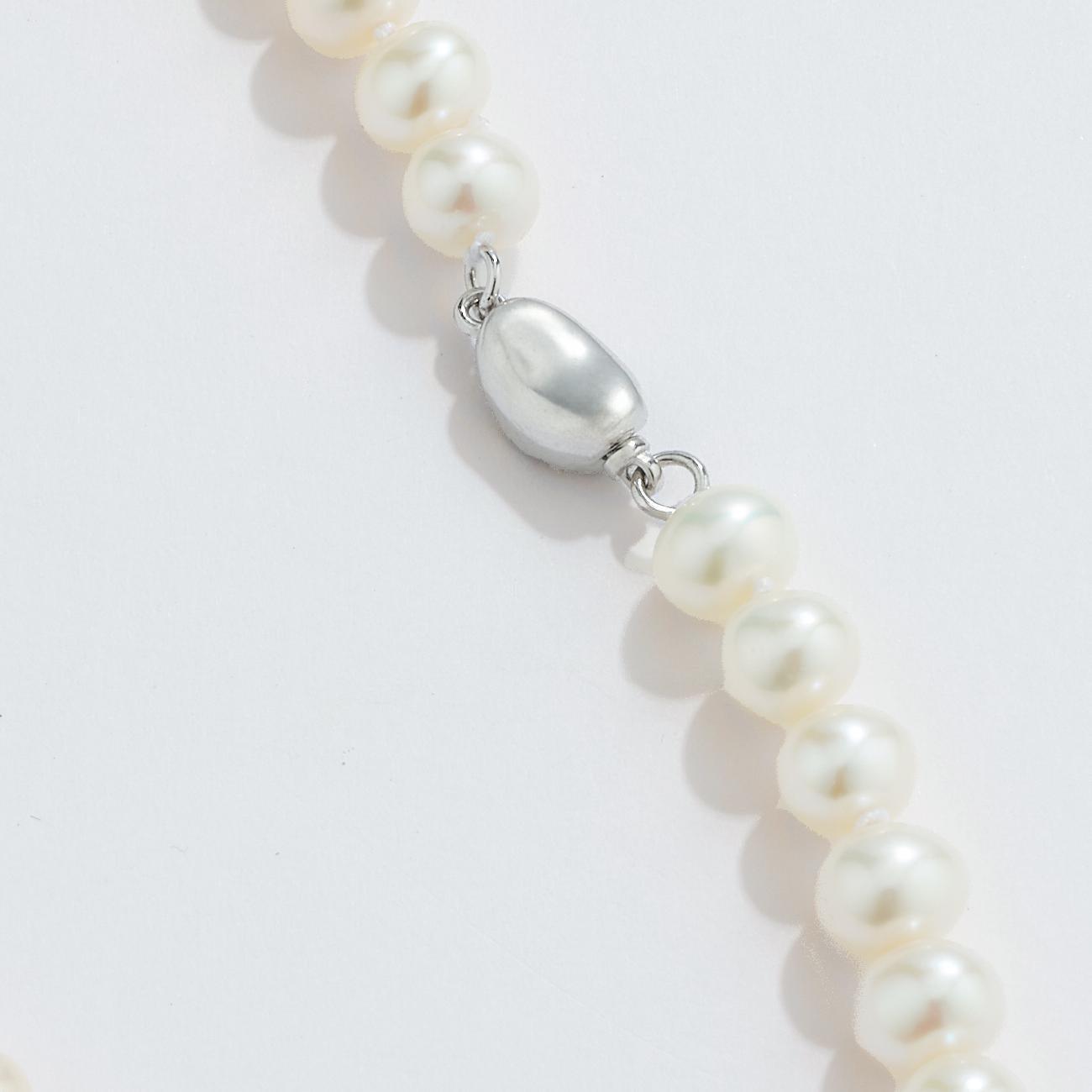 Elegant 6-6.5mm Freshwater Pearl Necklace - 18 Inch Strand for Women | Perfect for Weddings, Parties & Formal Occasions