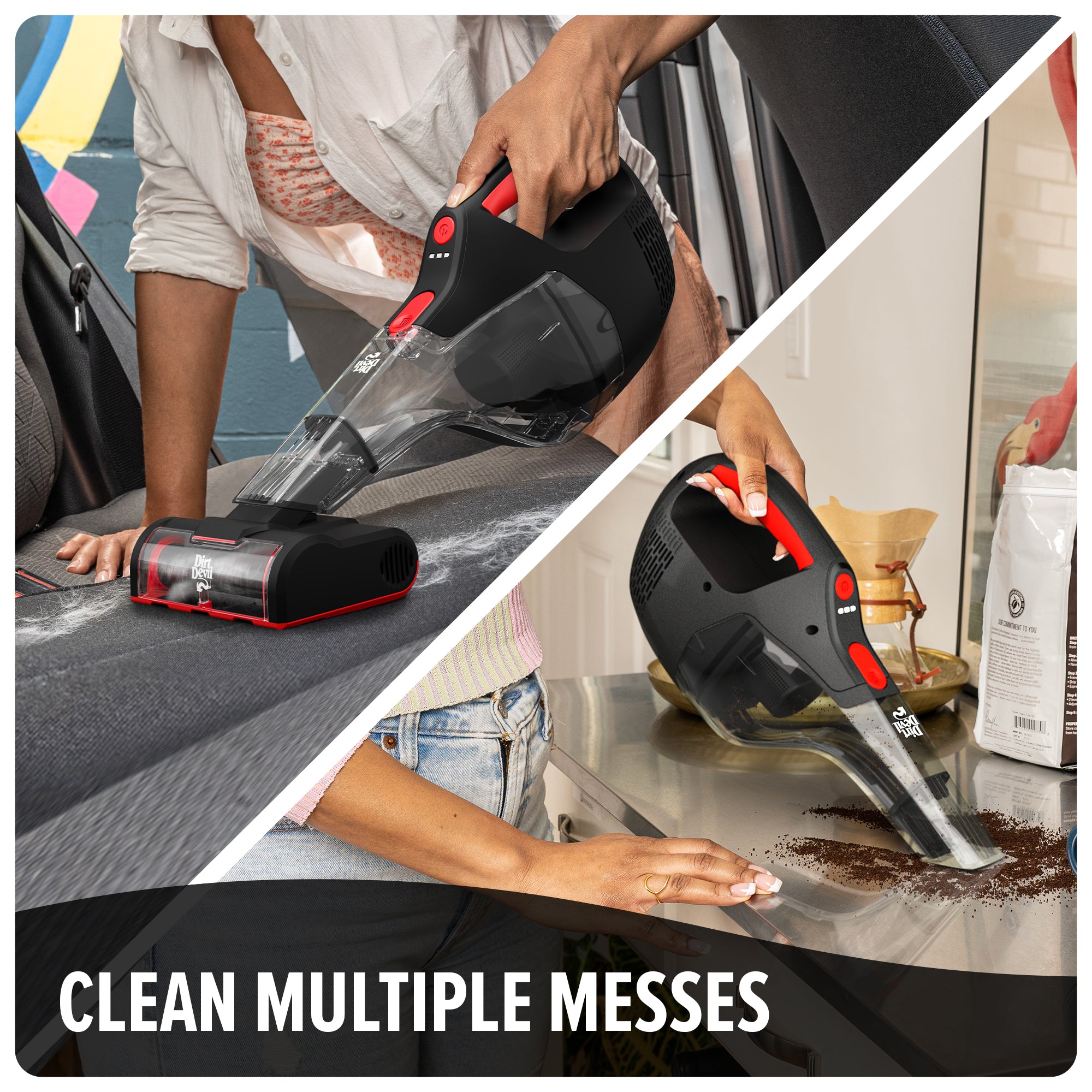 16V Deep Clean Handheld Vacuum with Motorized Pet Tool - Powerful Cordless Vac for Pet Hair, Car, Home & Office Cleaning
