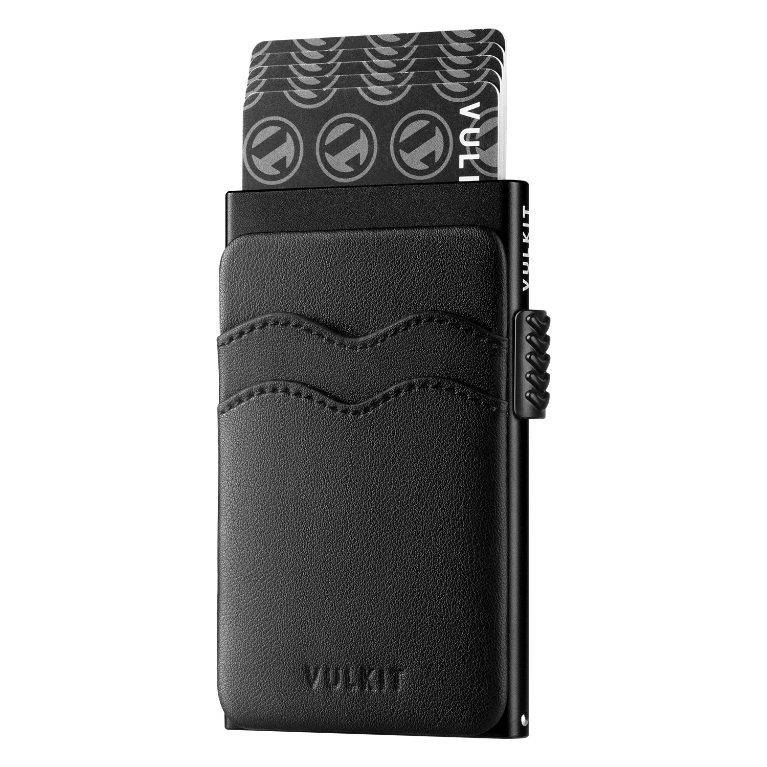 VC303 Minimalist Leather Card Holder with Extra Pocket for Cash & Coins - Slim RFID Blocking Wallet for Men & Women (Perfect for Travel, Everyday Use & Gift)
