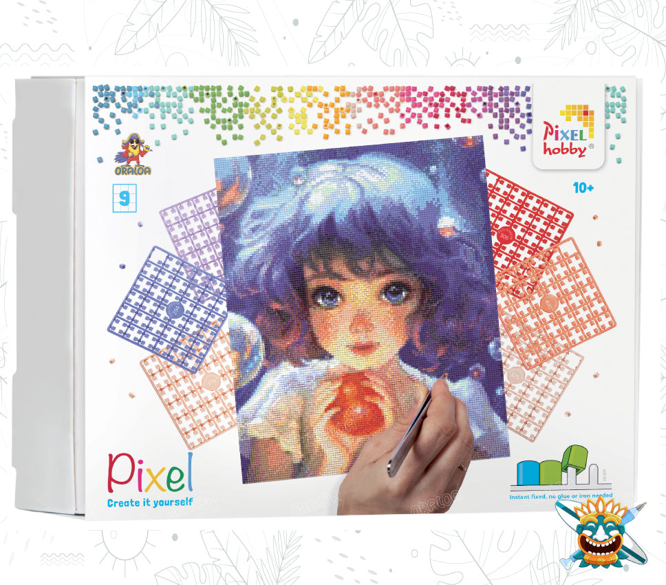 Pixel Hobby Oraloa Bubbles - Fun DIY Pixel Art Kit for Kids & Adults - Creative Craft Activity for Home, School & Party Decorations