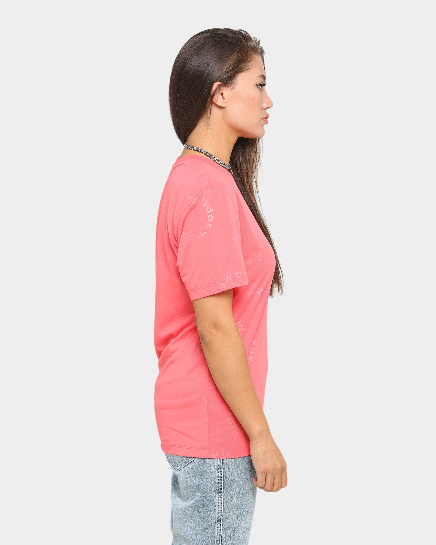 Adidas Women's Short Sleeve T-Shirt - Magenta Pink Athletic Top for Running, Gym & Casual Wear